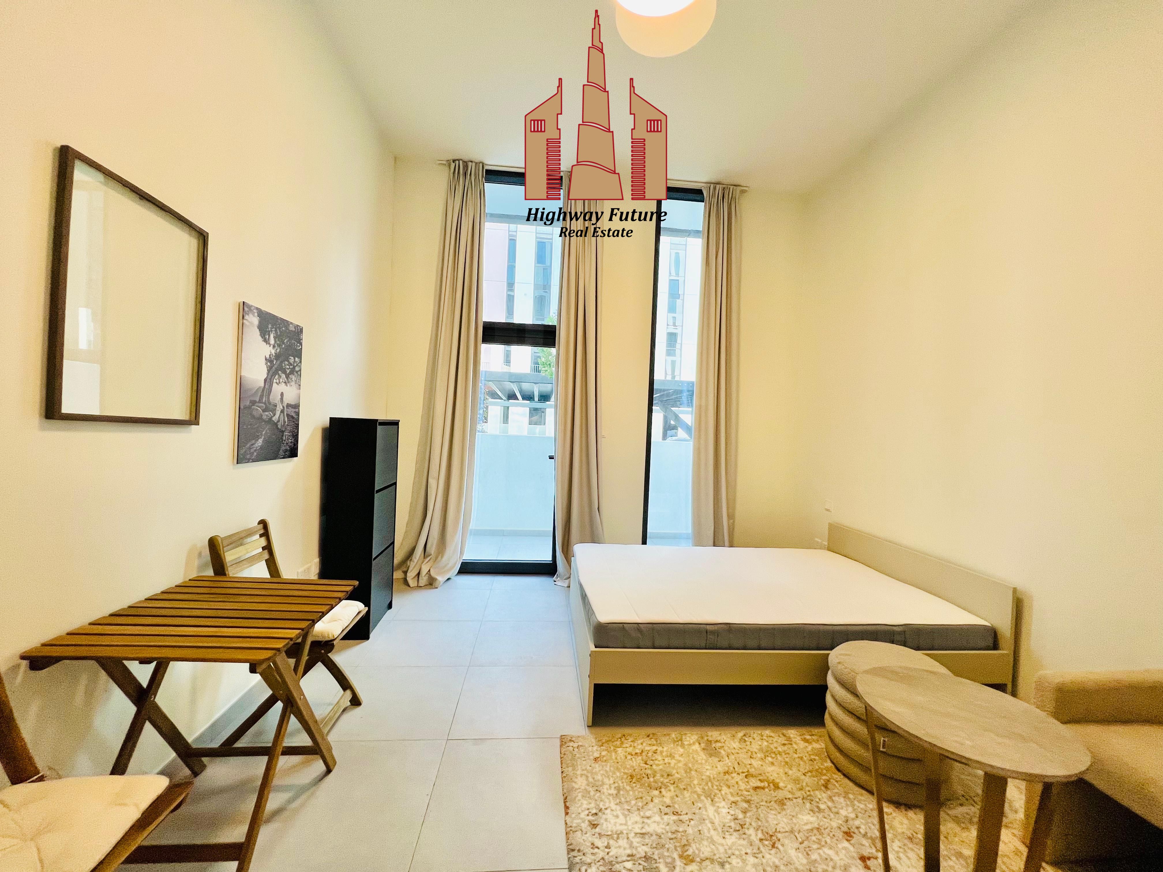 LUXURIOUS BRAND NEW-FULLY FURNISHED STUDIO WITH BALCONY-RENT 40k IN 4CHQS