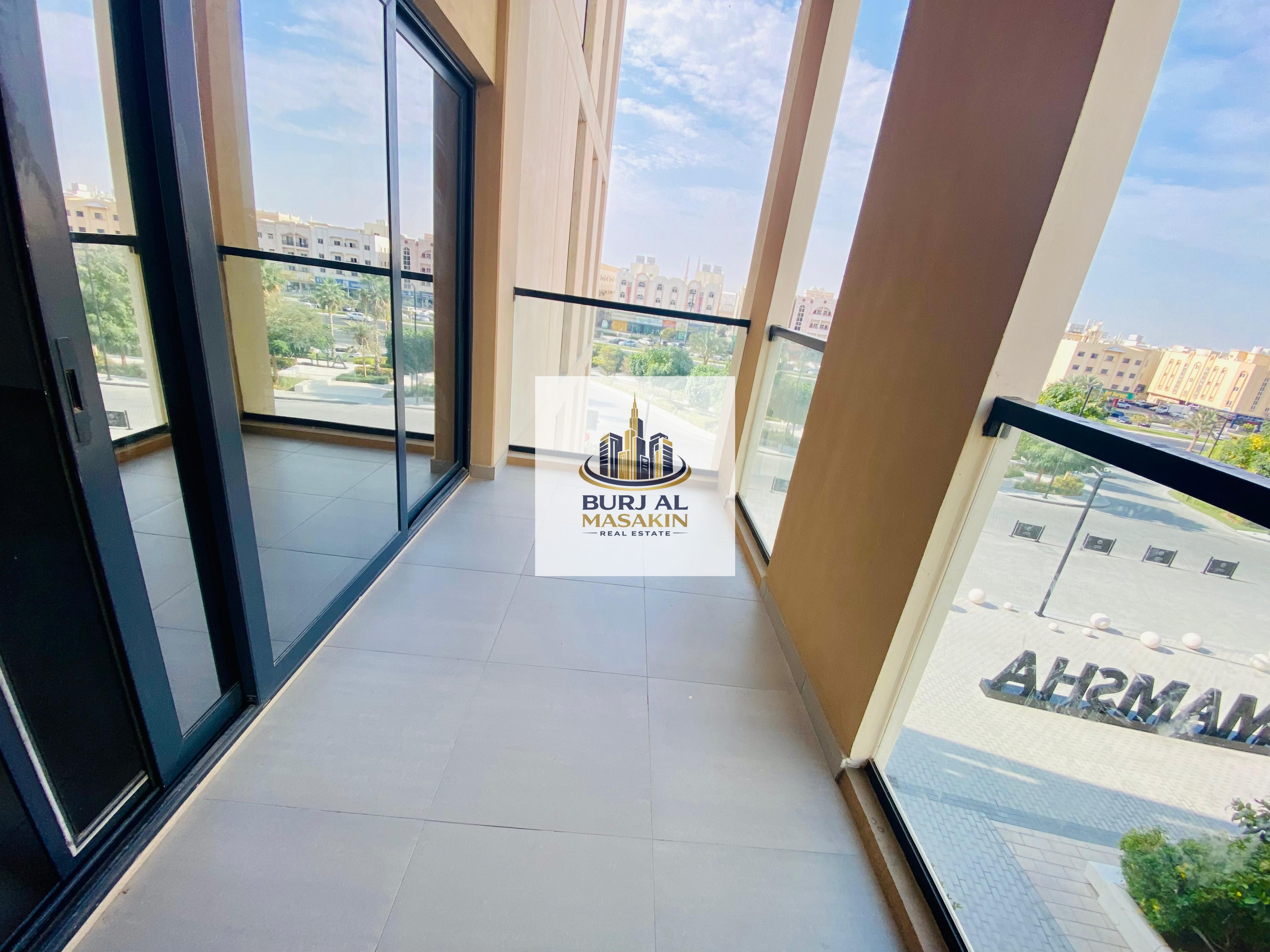 Balcony Studio with Appliances for Rent in Al Mamsha |