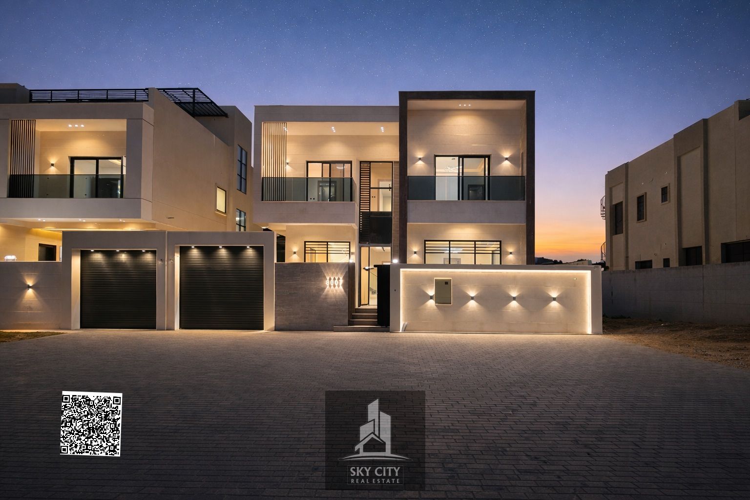 Corner Luxury Villa – Prime Location Behind Al Qabail Mall | 20m Front Setback & Ultimate Privacy