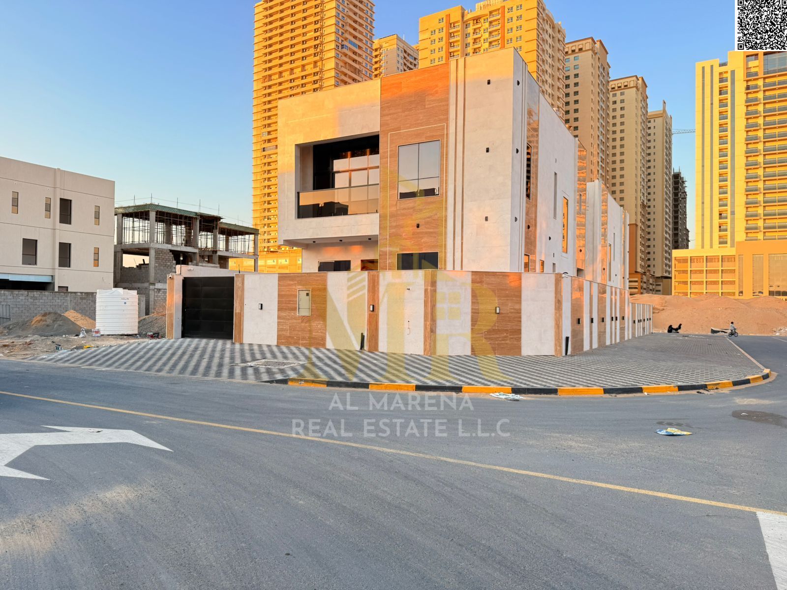 Corner villa for sale in Al Amrah area – Ajman | Prime location close to all services | Freehold ownership for all nationalities