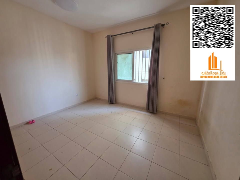 2BHK apartment for rent in Naeemia 1 – 2 bedrooms, spacious living room, 2 bathrooms, equipped kitchen, ground parking, rent AED 40,000, 4/6 installme
