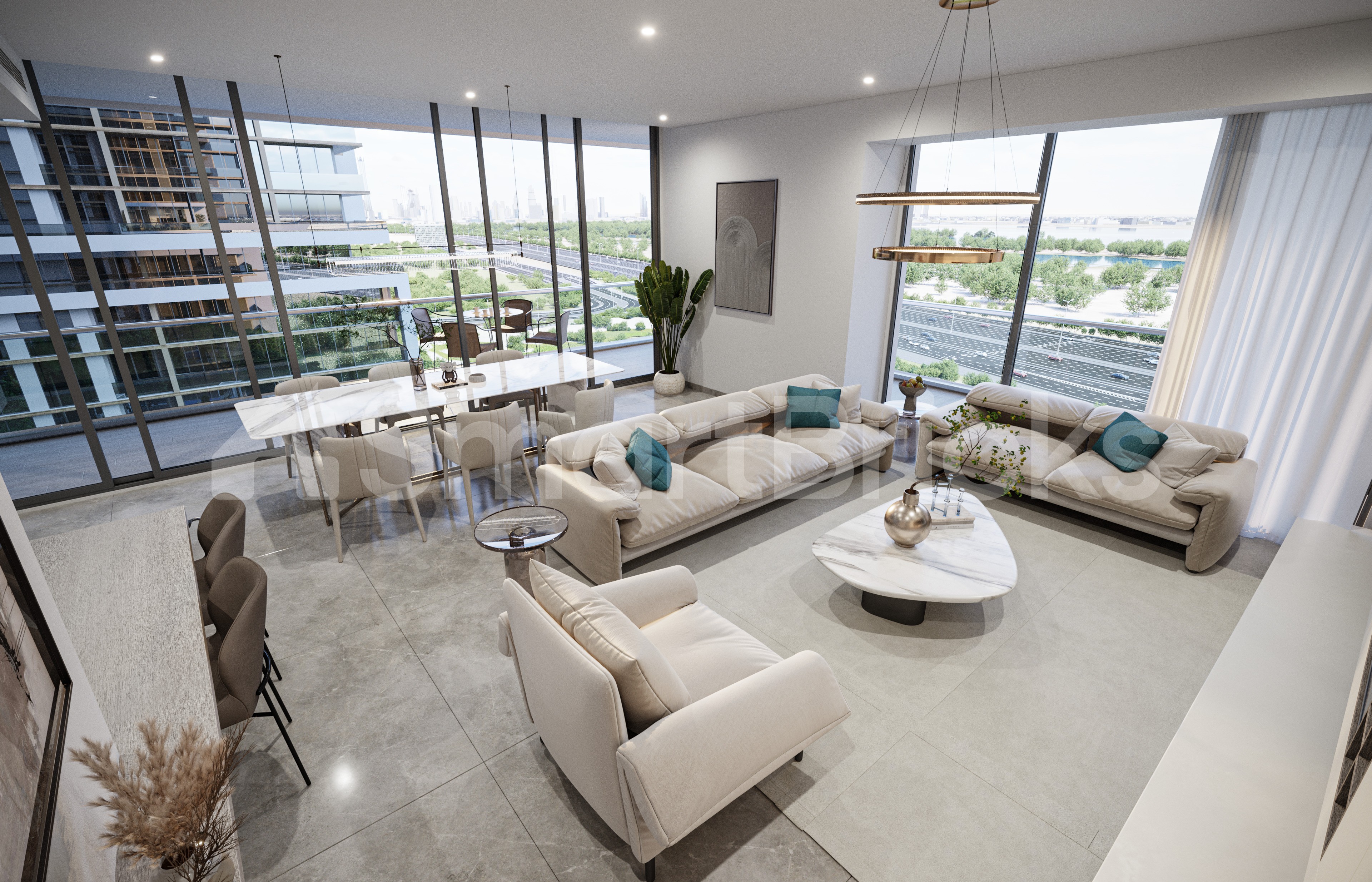Luxury Duplex | Golf Course & Amenities View