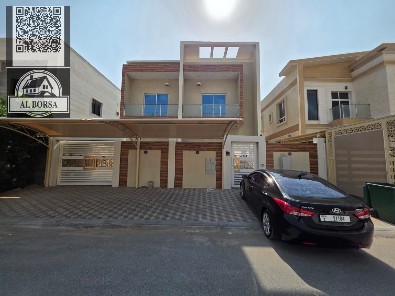 Villa for rent in Al Yasmin | 5 master bedrooms + majlis + living room + maid's room | Ready to move in | 115,000 / 4 installments