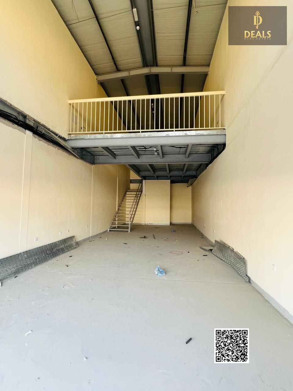 Brand New Warehouse for Rent in Al Jurf 2 – 2,100 Sq Ft with Mezzanine | 20 kW Power | Prime Industrial Location | AED 120,000 Yearly