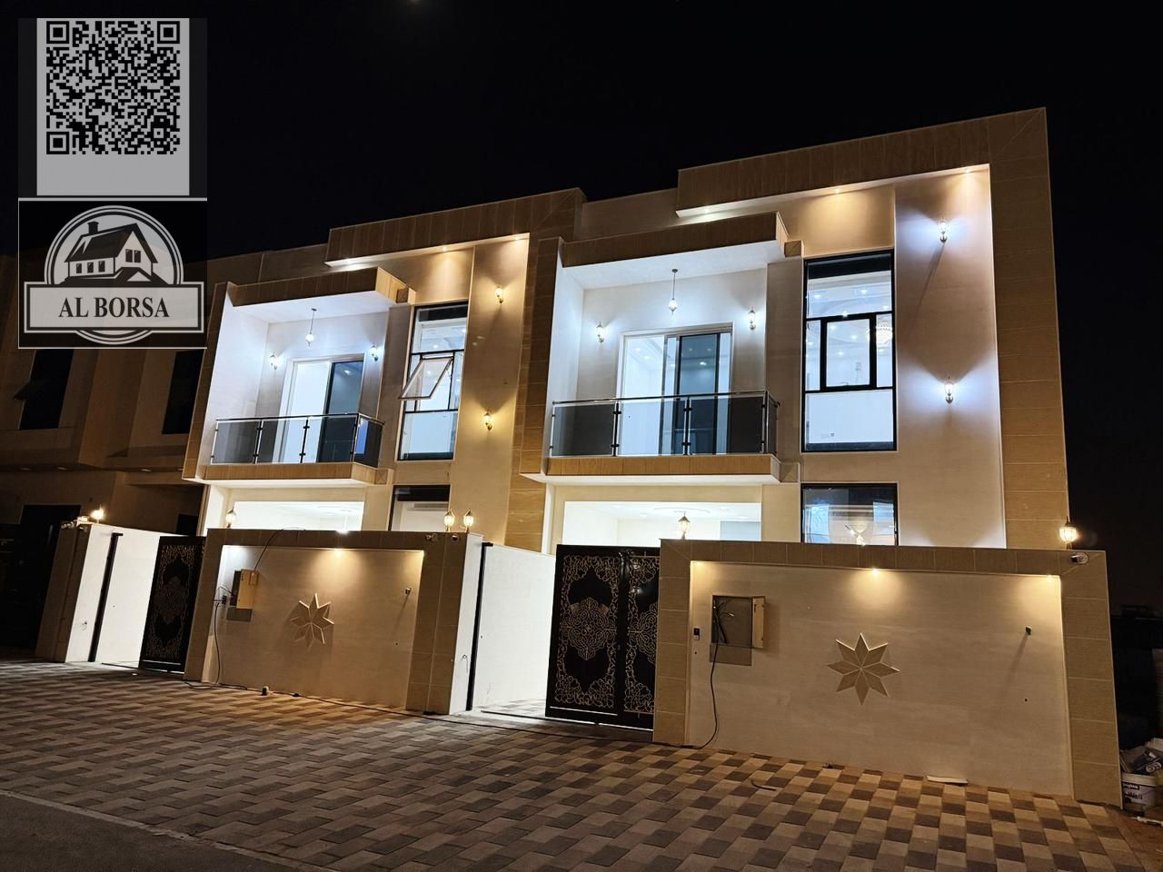 Brand new villa in Al Yasmin | 5 master bedrooms + living room + majlis | 90,000