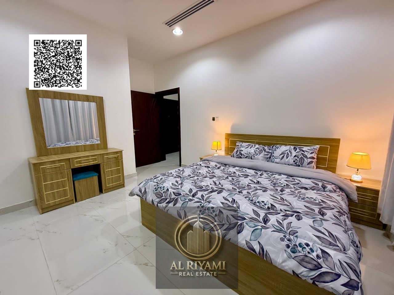 One bedroom and living room, fully furnished with new furniture, in Al Nuaimiya 2 – strategic location with comprehensive services.