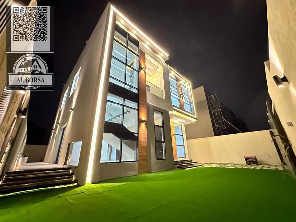 Brand new villa for rent in Al-Haliyo 2 | 4 master bedrooms + living room + 2 lounges + modern kitchen + large yard | 95,000 / 4 installments