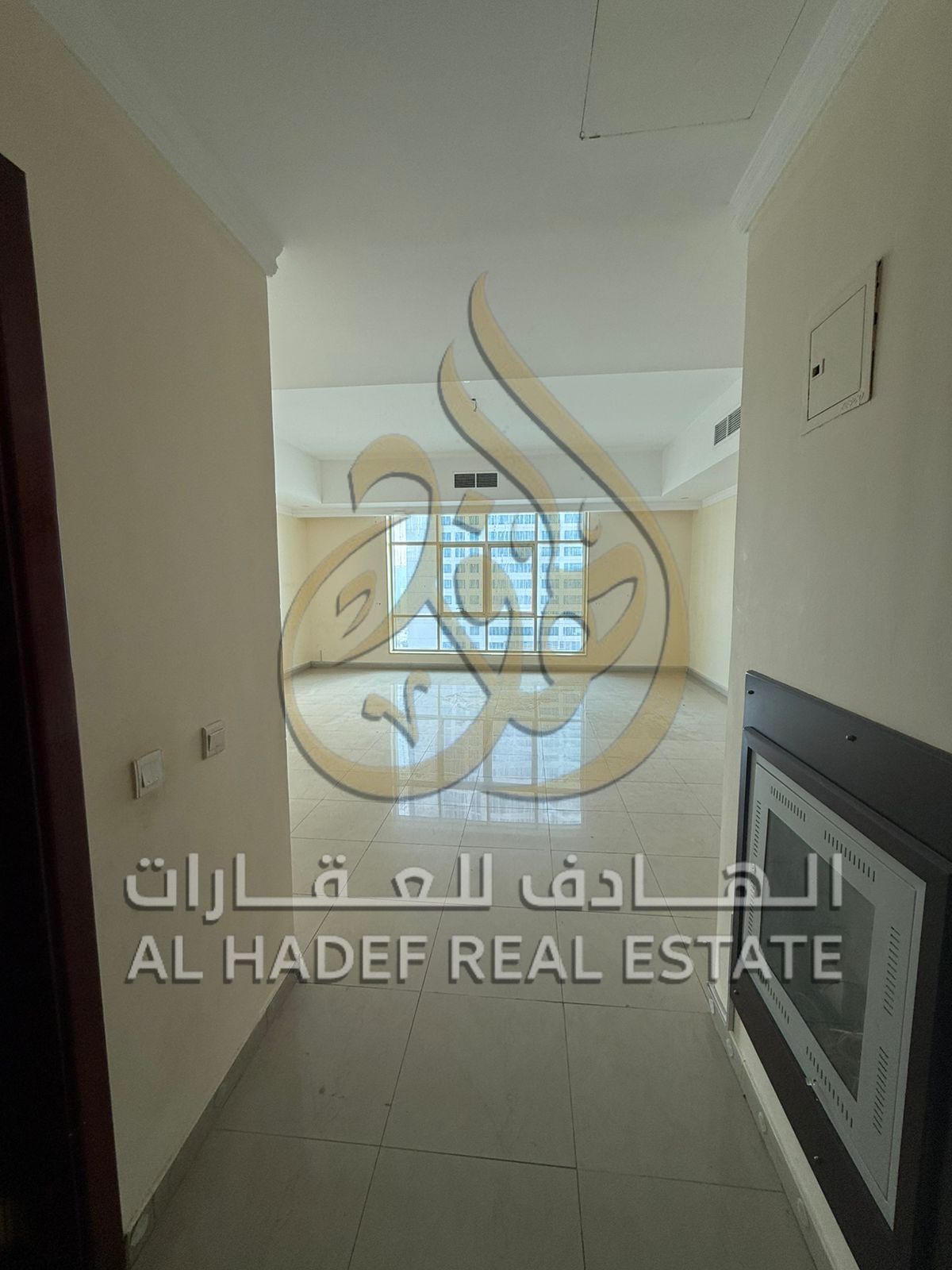 For rent in Sharjah – Two-bedroom apartment with living room in Al Taawun, spacious, 2 balconies, panoramic view, free AC & maintenance, payment in