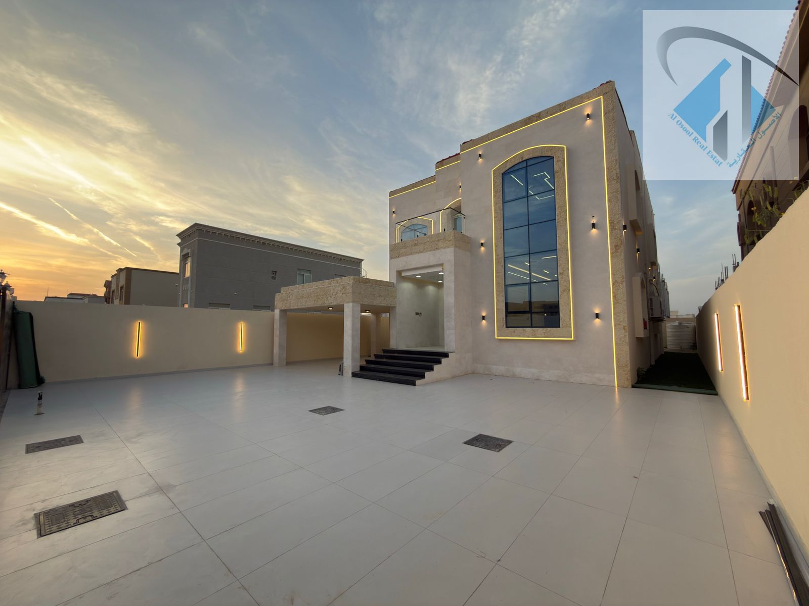 own a villa including water and electricty and A. C