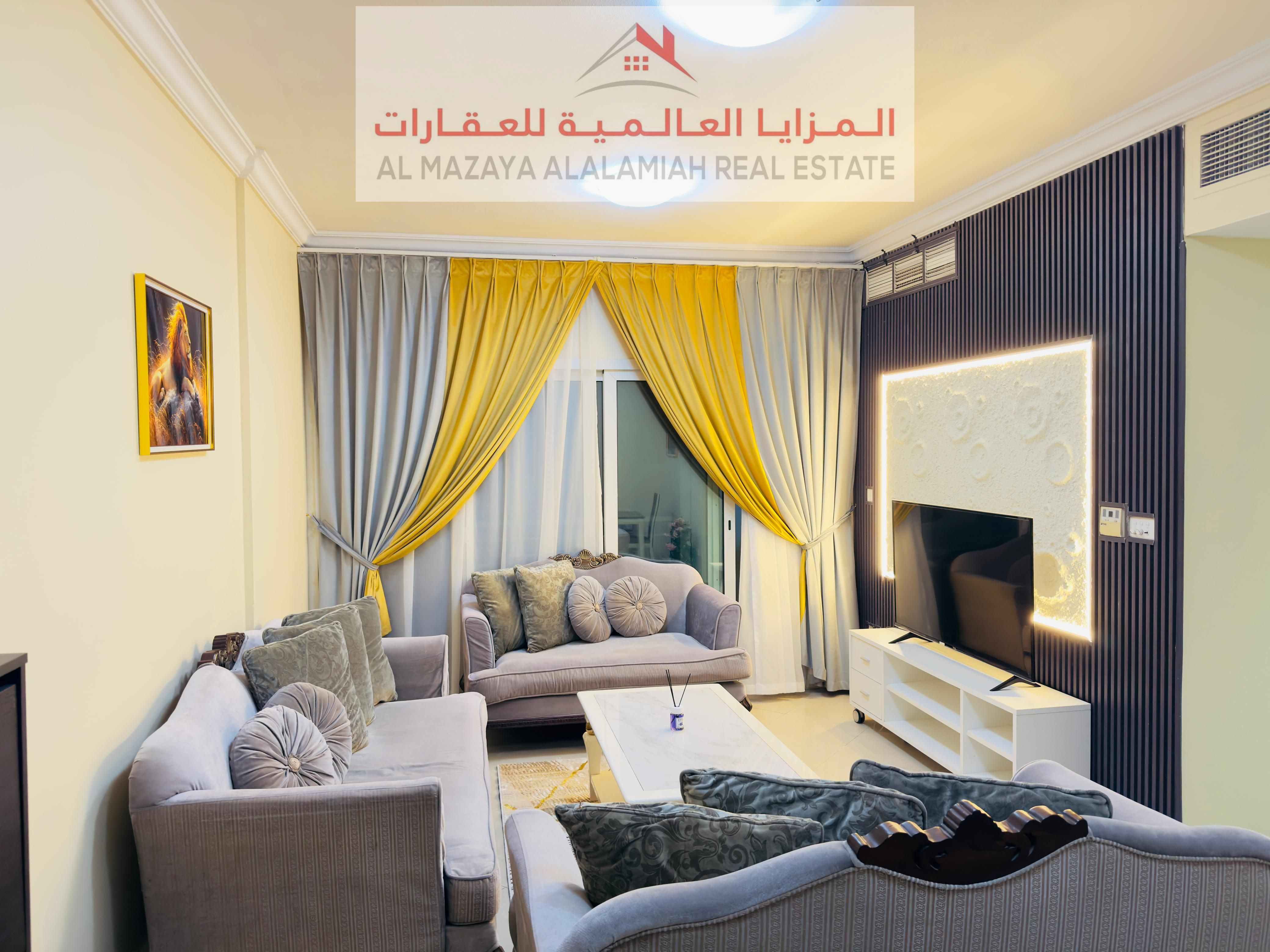 Super Deluxe 1BHK for Monthly Rent in Al Taawun – Premium Finishing & Prime Location