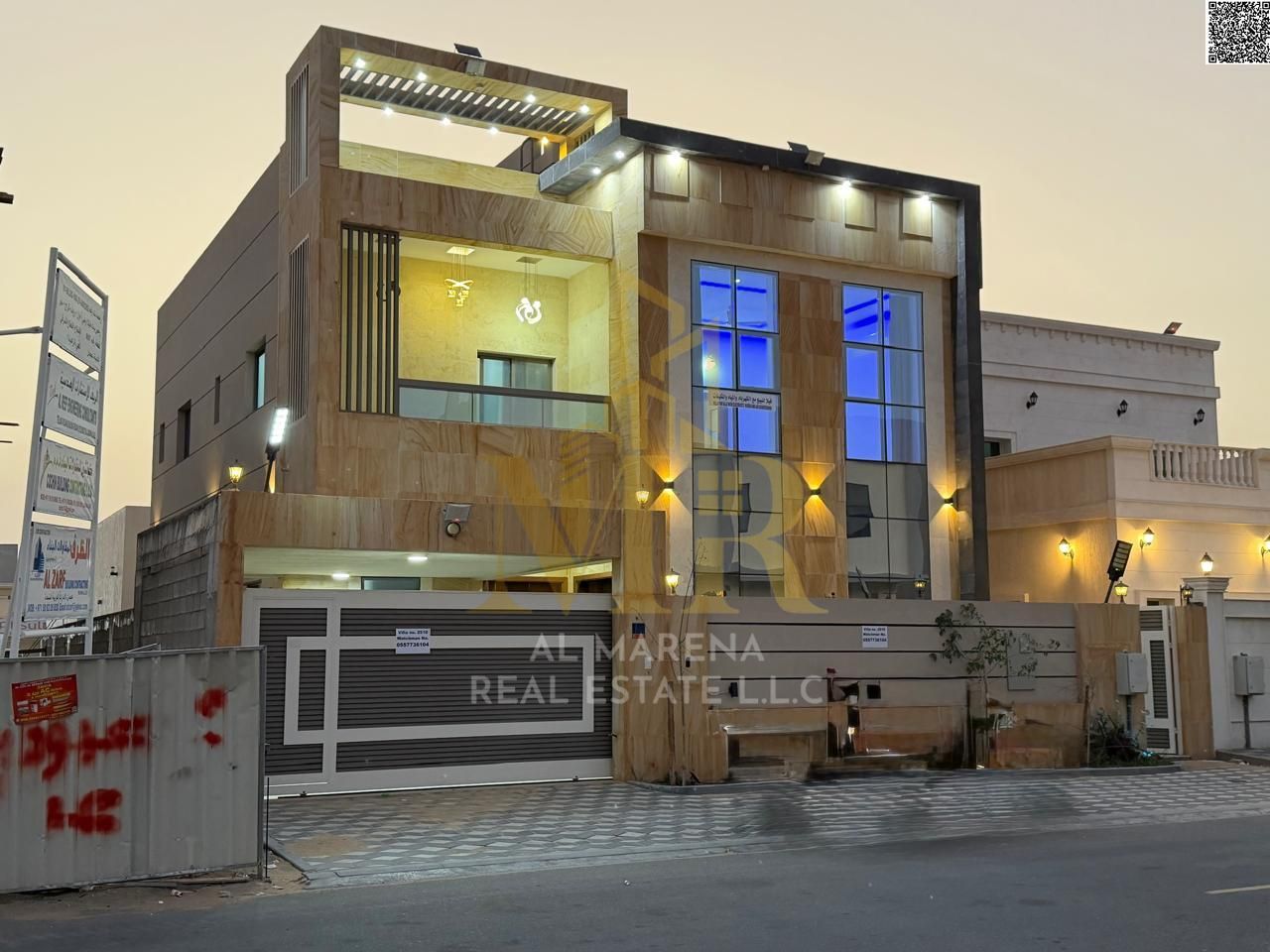 Luxury Dream Villa in Al Zahia – 5 Master Bedrooms | Two Floors and Roof | Ready for Occupancy and Investment | Includes Electricity, Water, and Air C