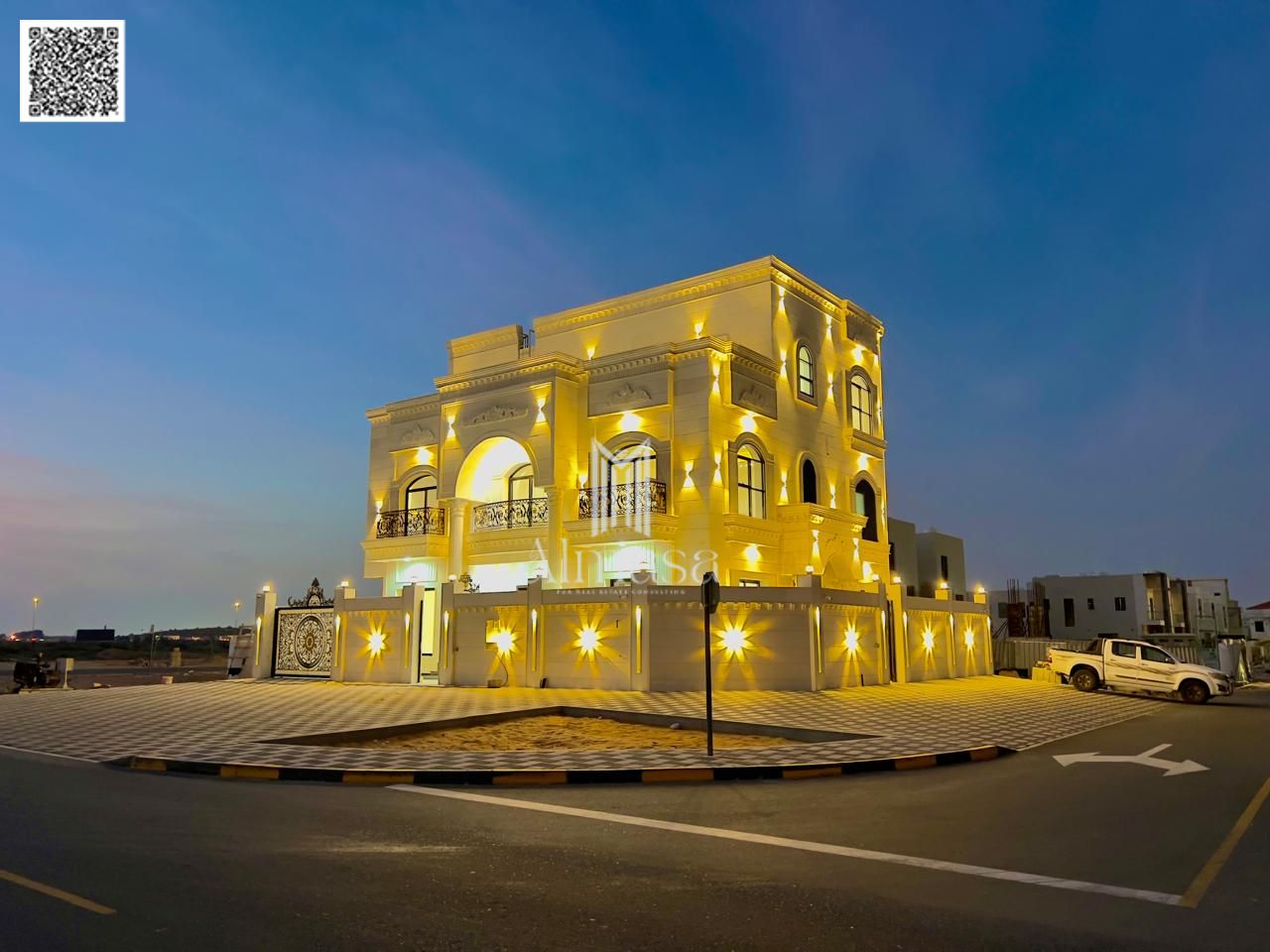 Villa for Sale – Luxury Classic Design – Corner Plot on Two Streets – Al Zahya / Ajman