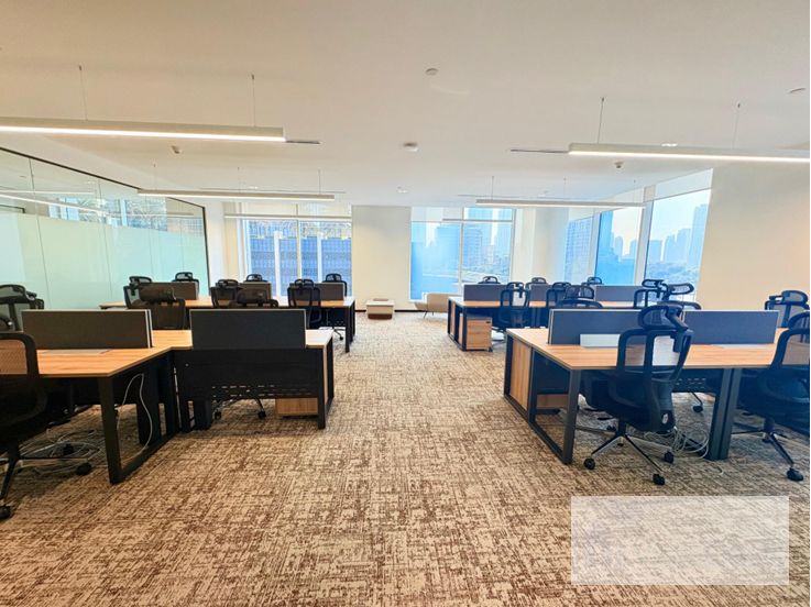 Corner Suite | Burj Khalifa View | 17 Desks + Private Cabin