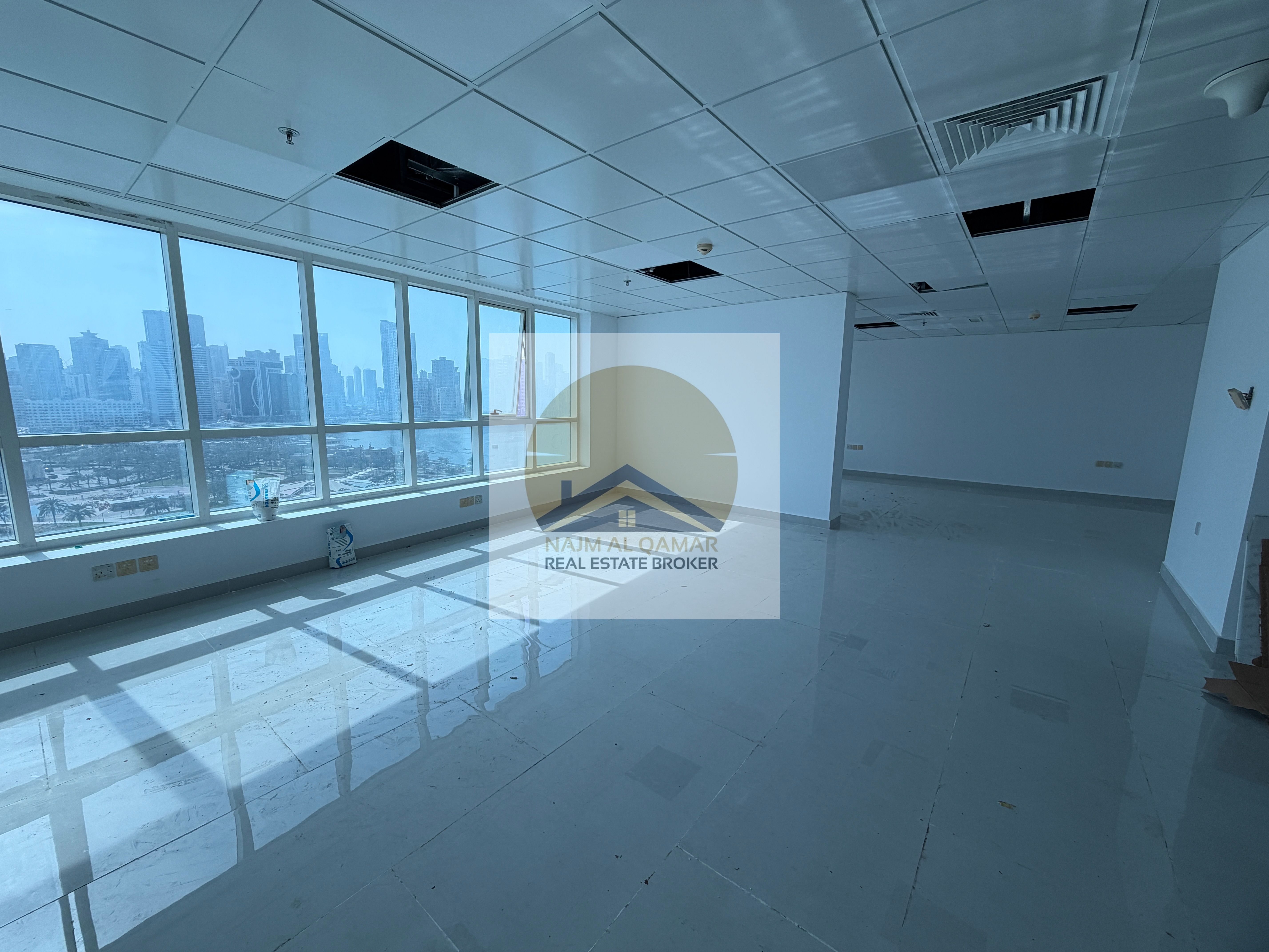 Panoramic View | Free Chiller AC/4 Parking | Fully Fitted Luxurious Office Space | Al Majaz near Park