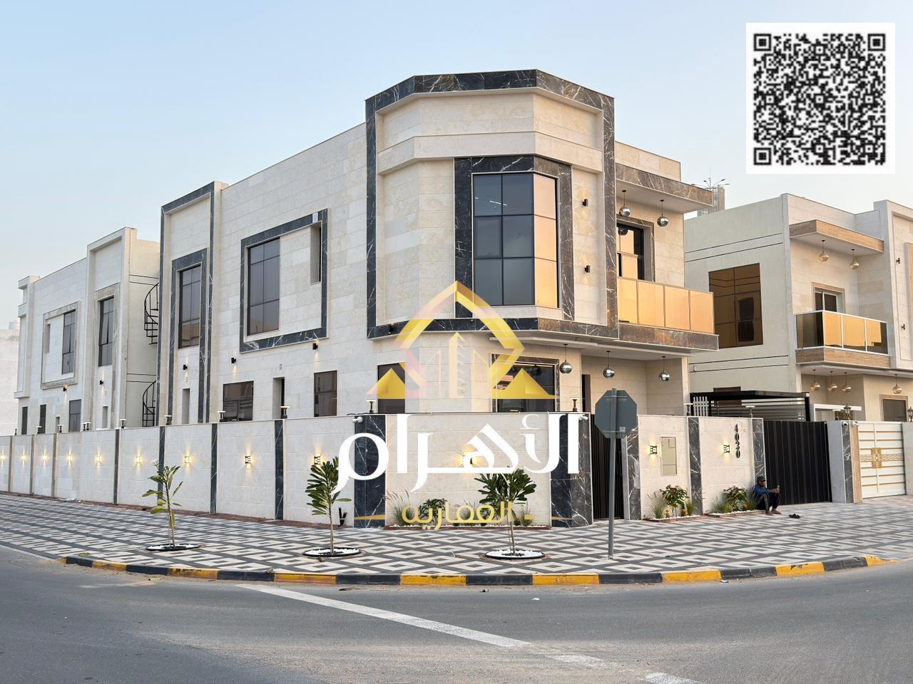 Luxury corner villa in **Al Zahia – Ajman**, ready for immediate occupancy, featuring high-end finishes and spacious living areas. **Freehold ownershi