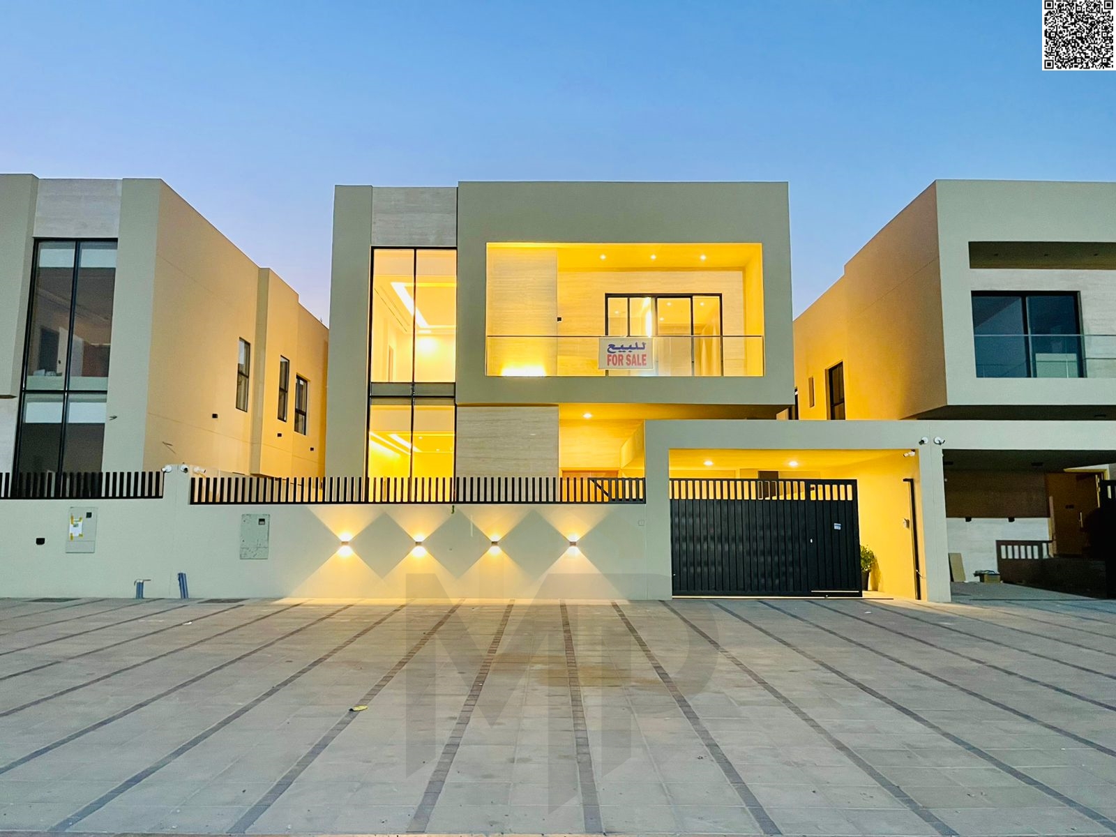 Luxury villa with hotel-style finishes in Al Zahia | 4 master bedrooms + maid's room | 15-meter setback | Freehold ownership for all nationalities