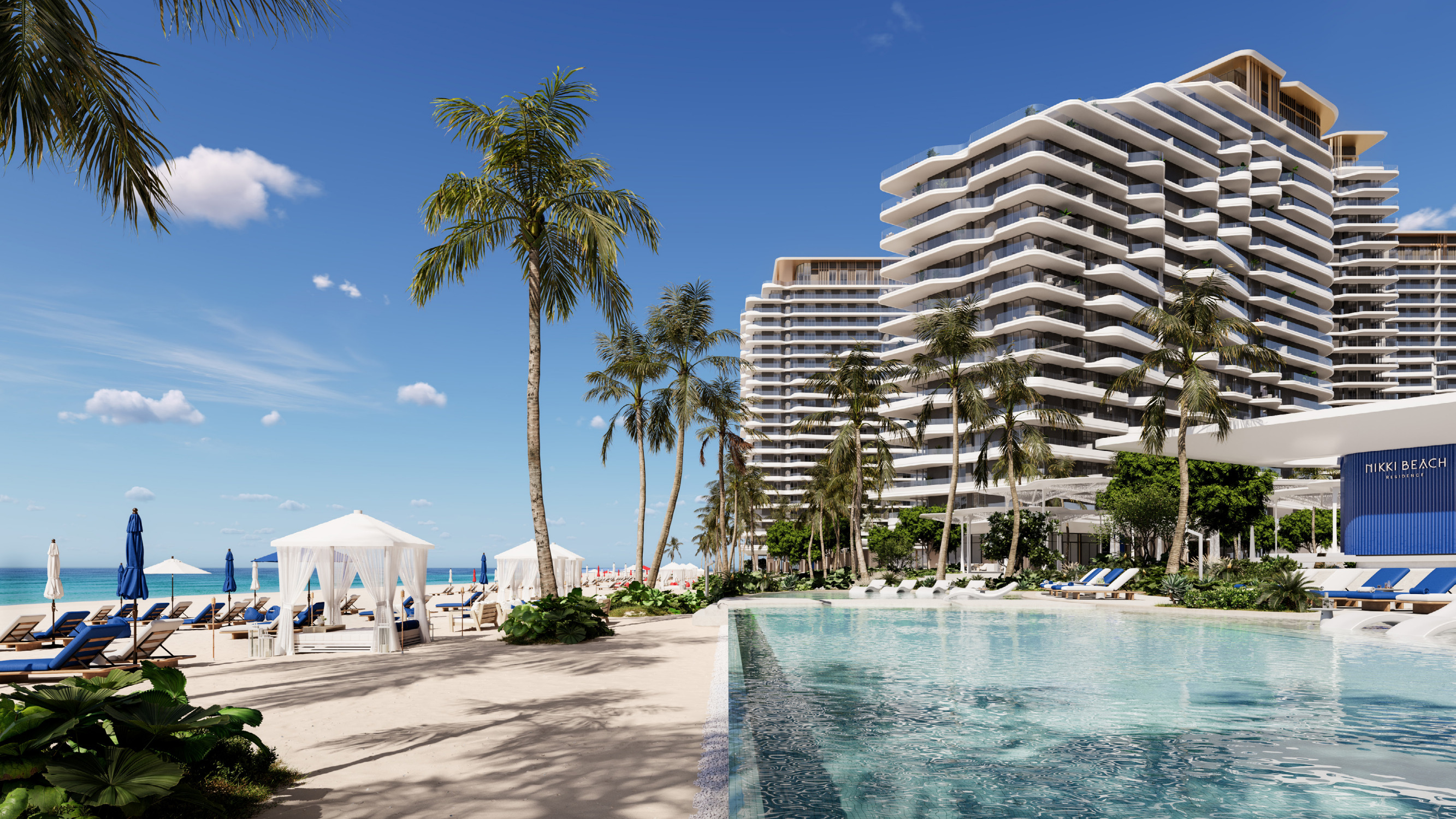 Nikki Beach Residences | 1BR | 1,006 sqft | Partial Sea View | Floor 14