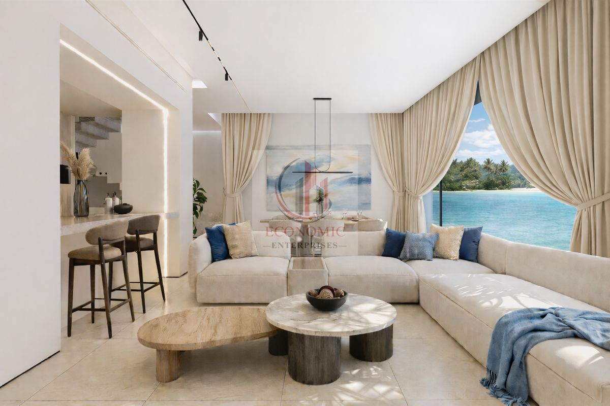 Furnished duplex with 2 bedrooms in the Lagoon community, with full services and amenities.