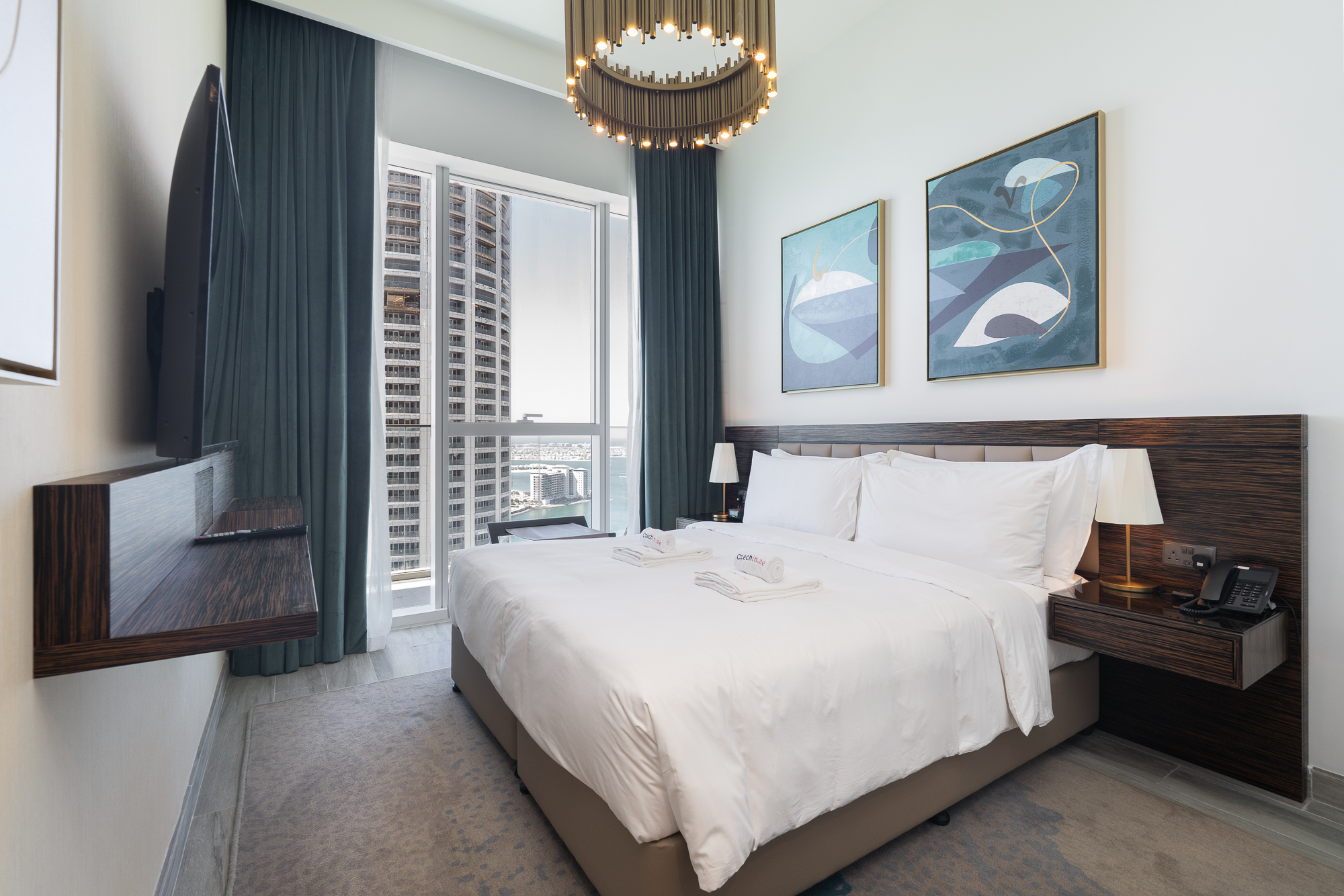 Luxury 2BHK Sea & Palm Views 20th Floor Tram line