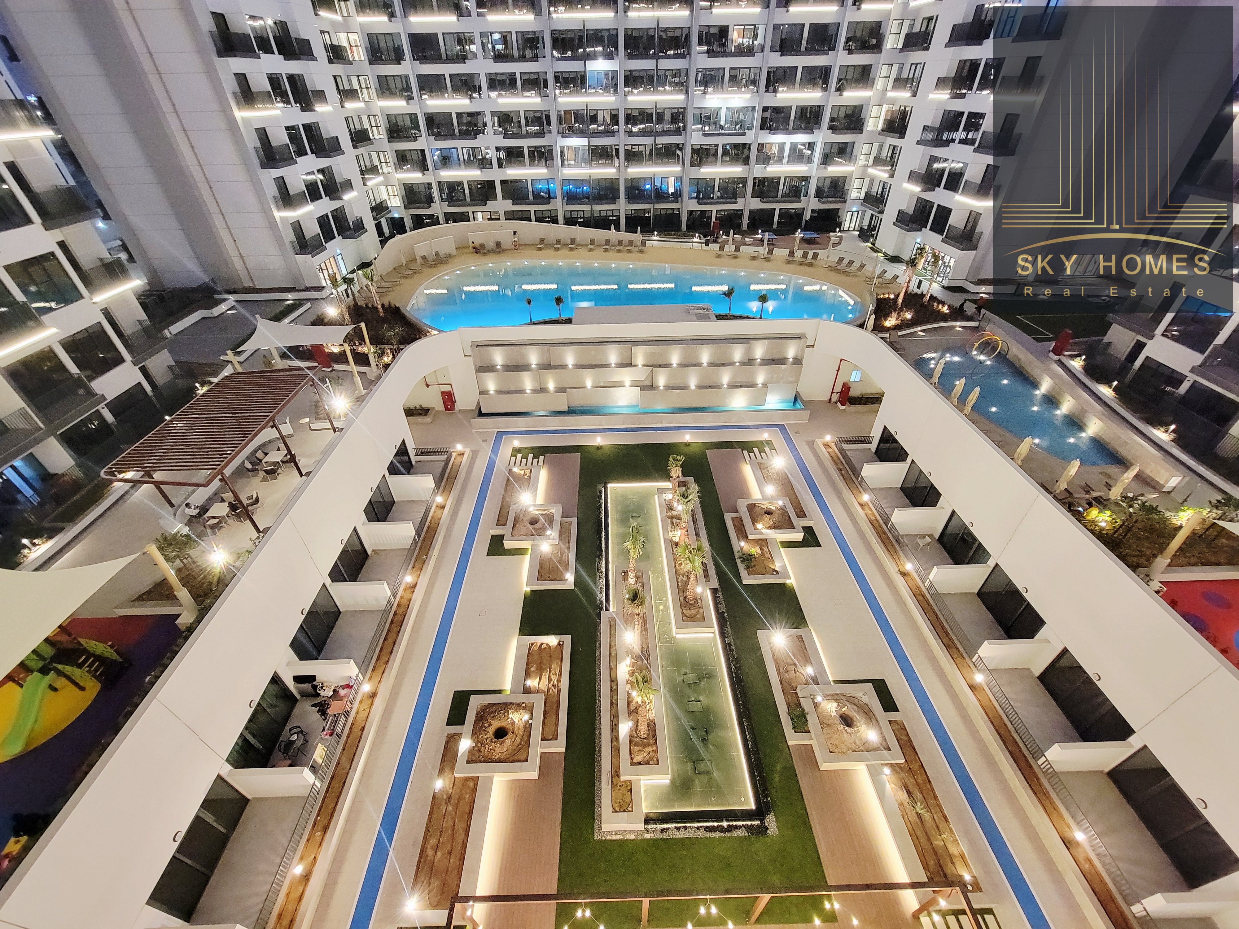 Brand new semi furnished 1bhk apartment available with pool view with all amenities free just in 68k
