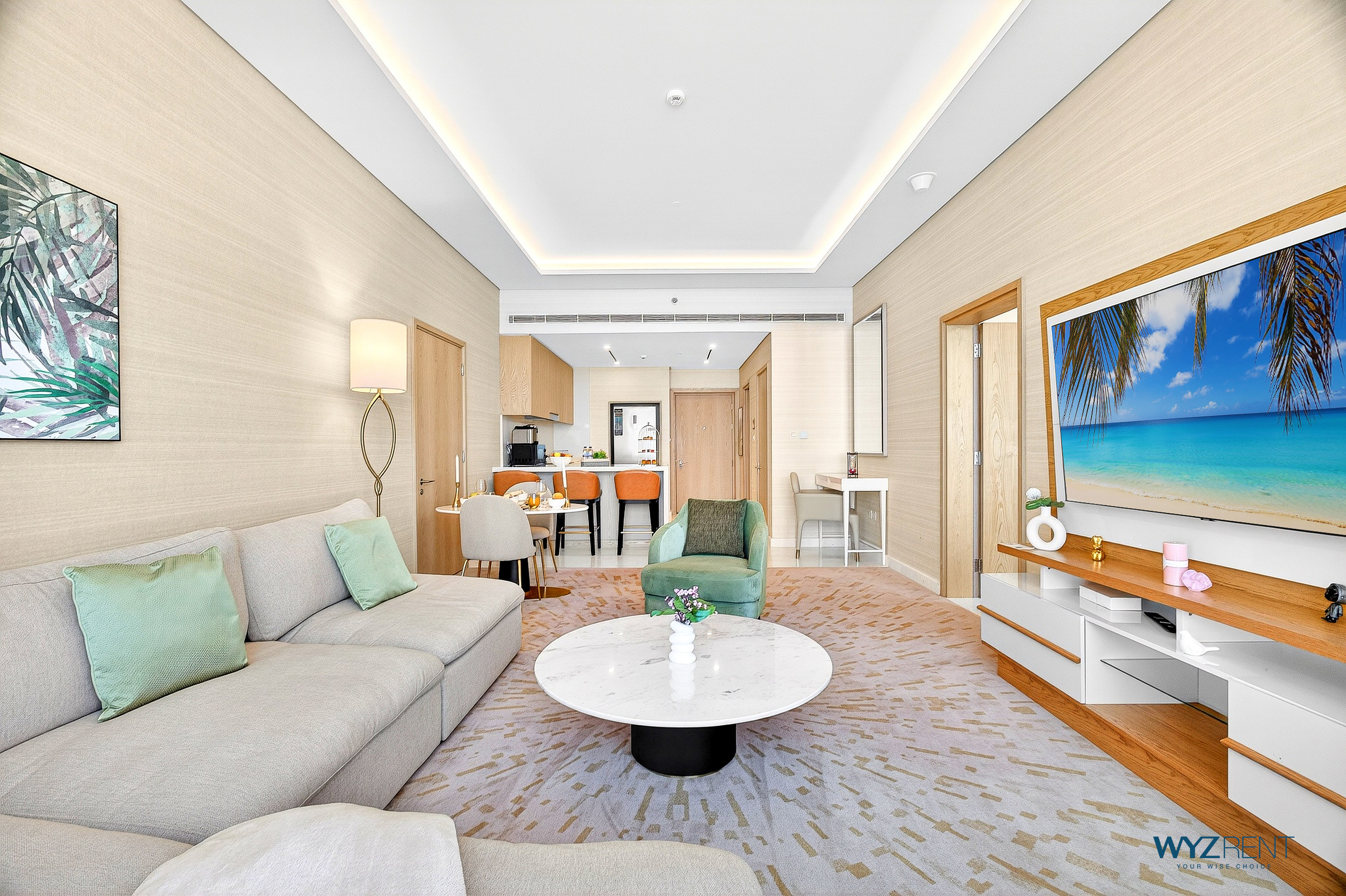 Elegant 1BR in Palm Tower | Nakheel Mall | Sea View ALL BILLS INCLUDED | NO HIDDEN CHARGES