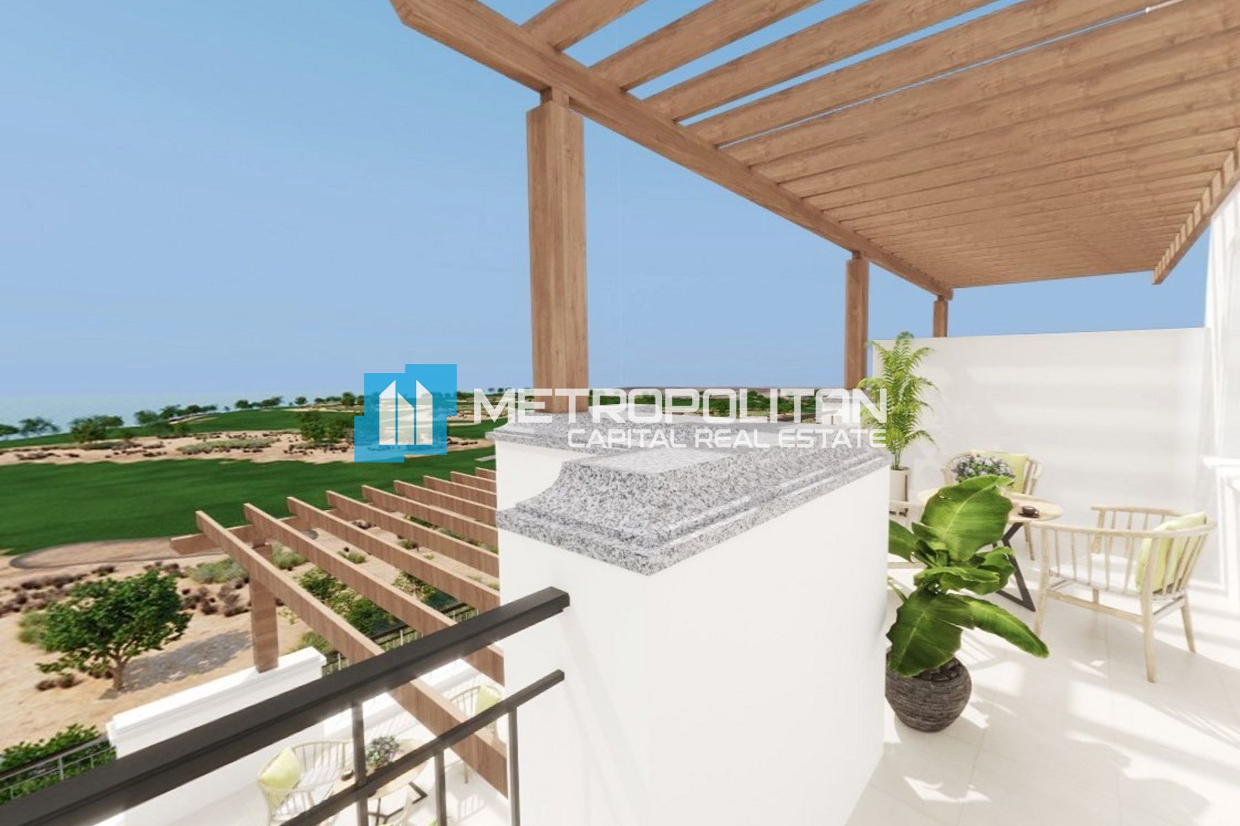 Corner 3BR+M | Full Golf and Sea View | High Floor