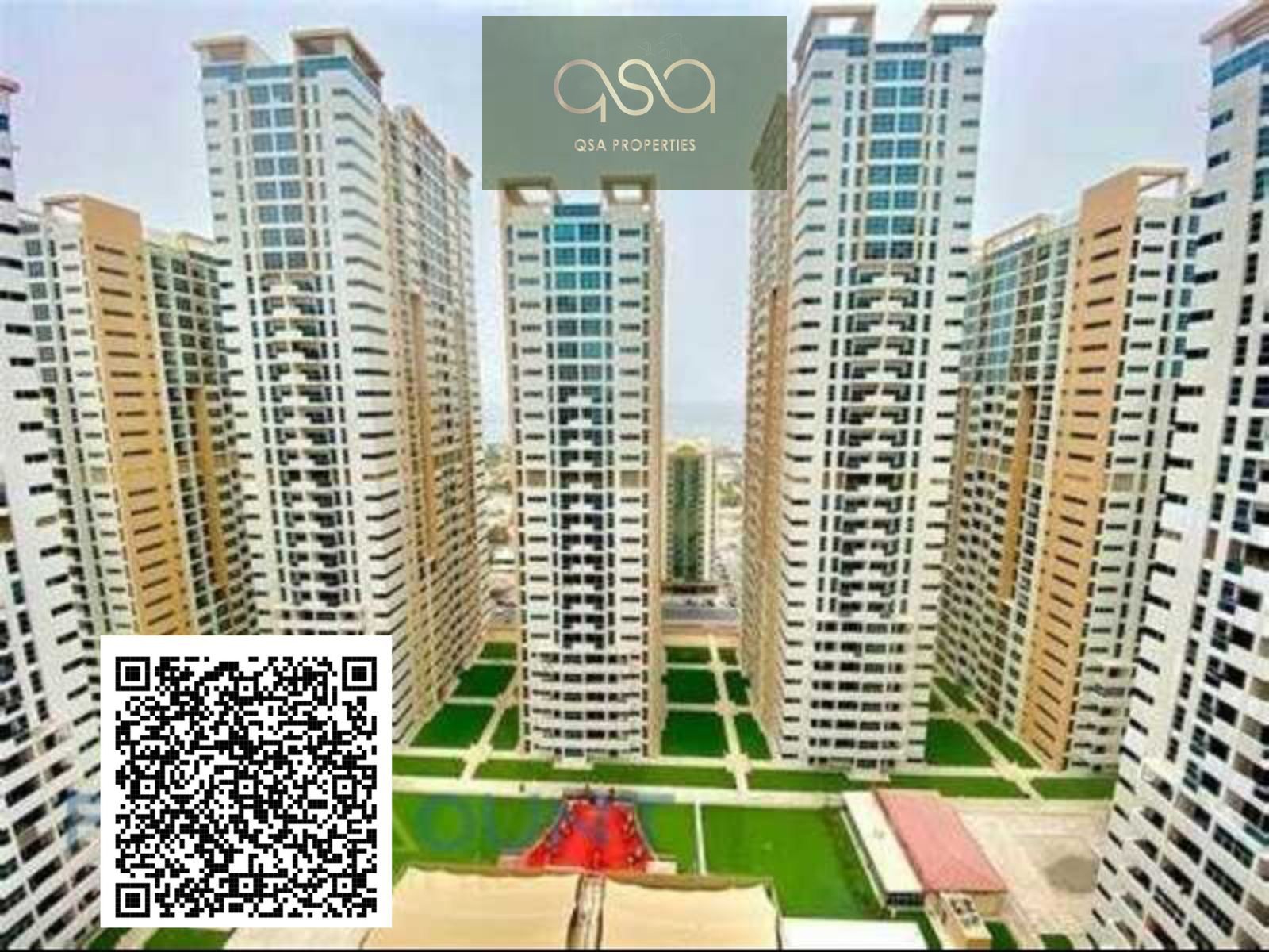 Beach View Two Bedroom Apartment Is Available For Rent In Ajman Towers, Ajman!