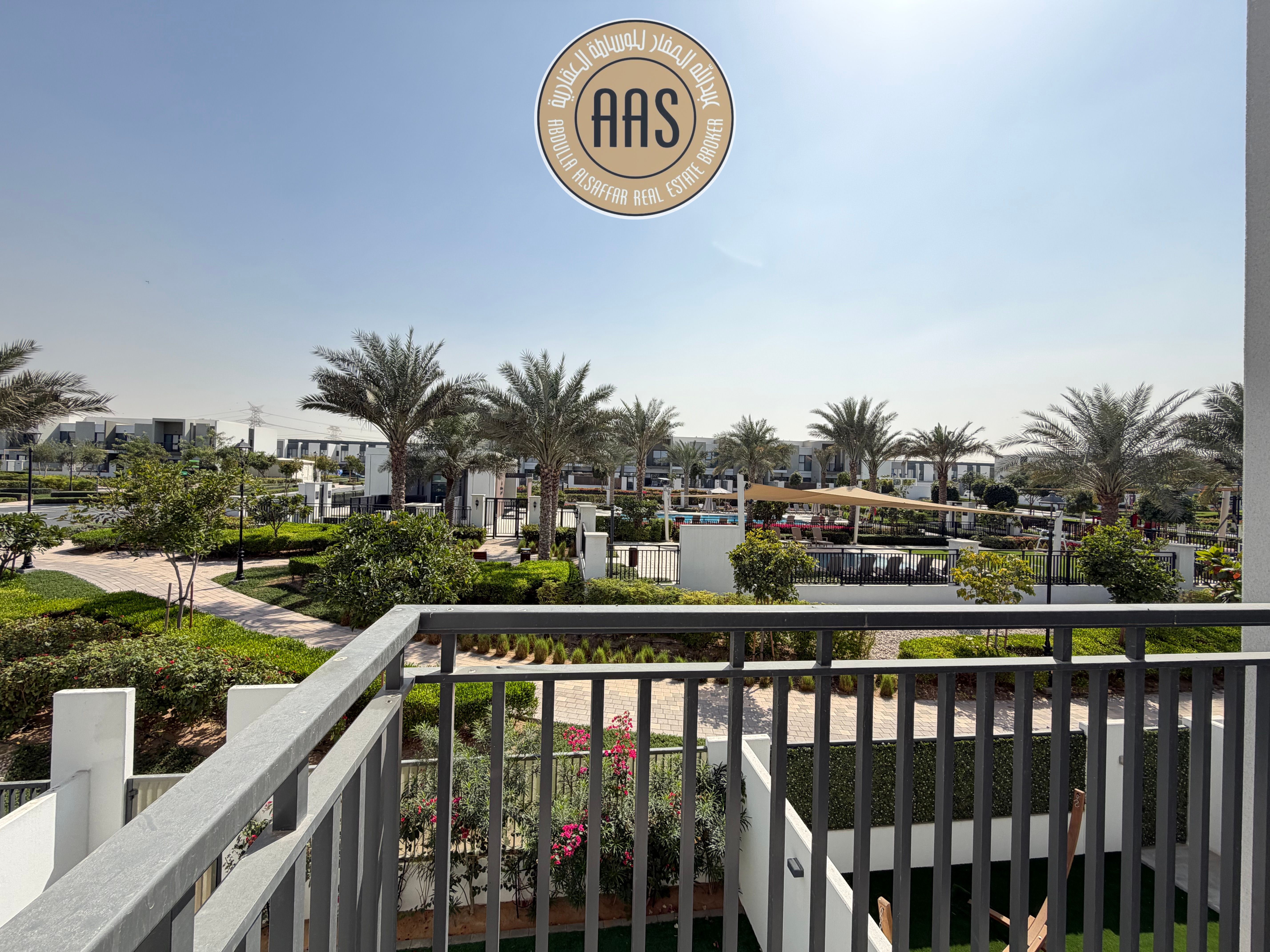 4 Cheque Payment Pool And Park Facing 3Bed Townhouse Villa For Rent in La Rosa Villanova