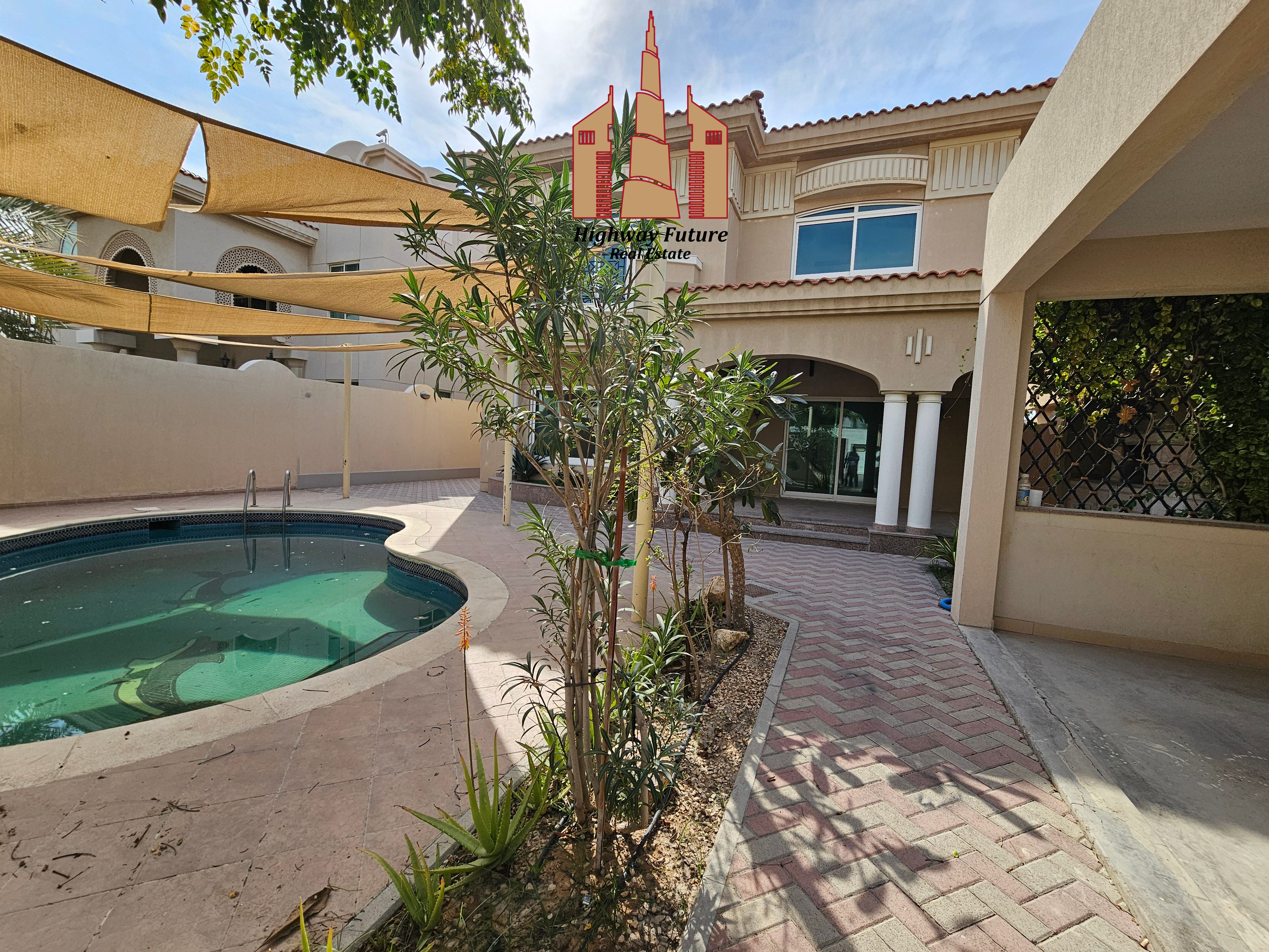 4 Bedroom With swimming pool All Master room wardrobe Balcony maids room like new villa
