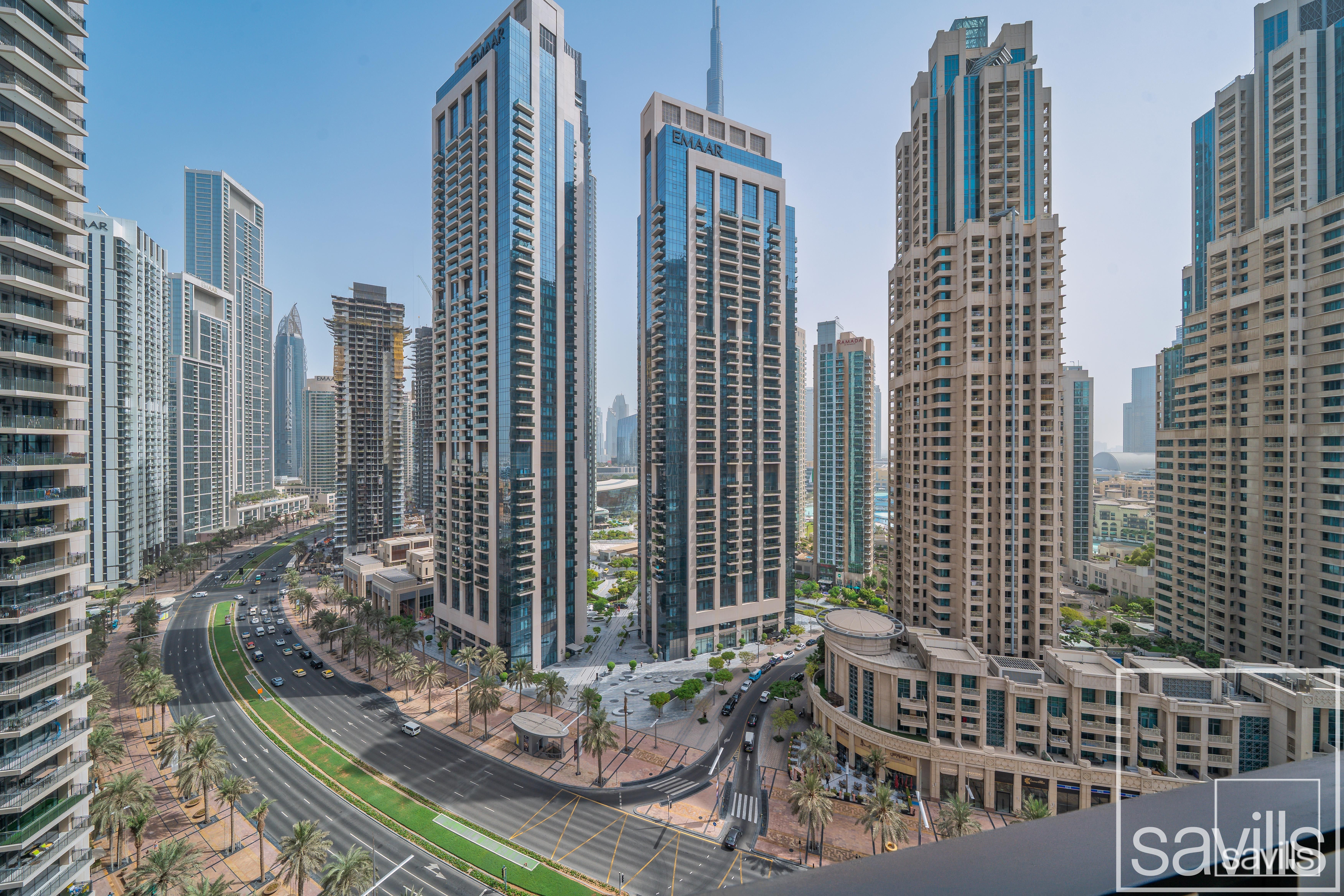 Chiller Free | Boulevard View | High Floor