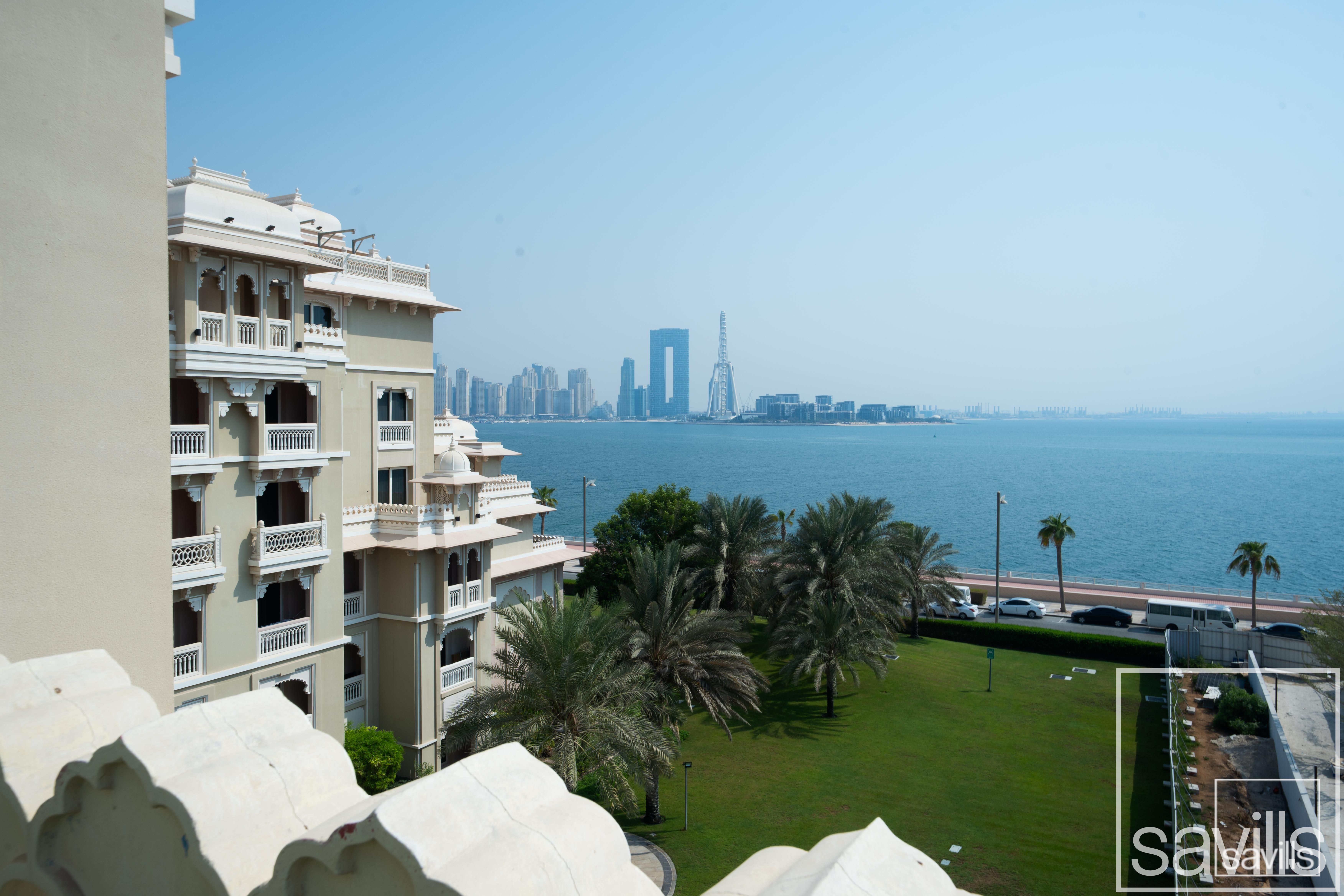 Sea and Dubai Eye Views | Largest 2 Bedroom + Maid