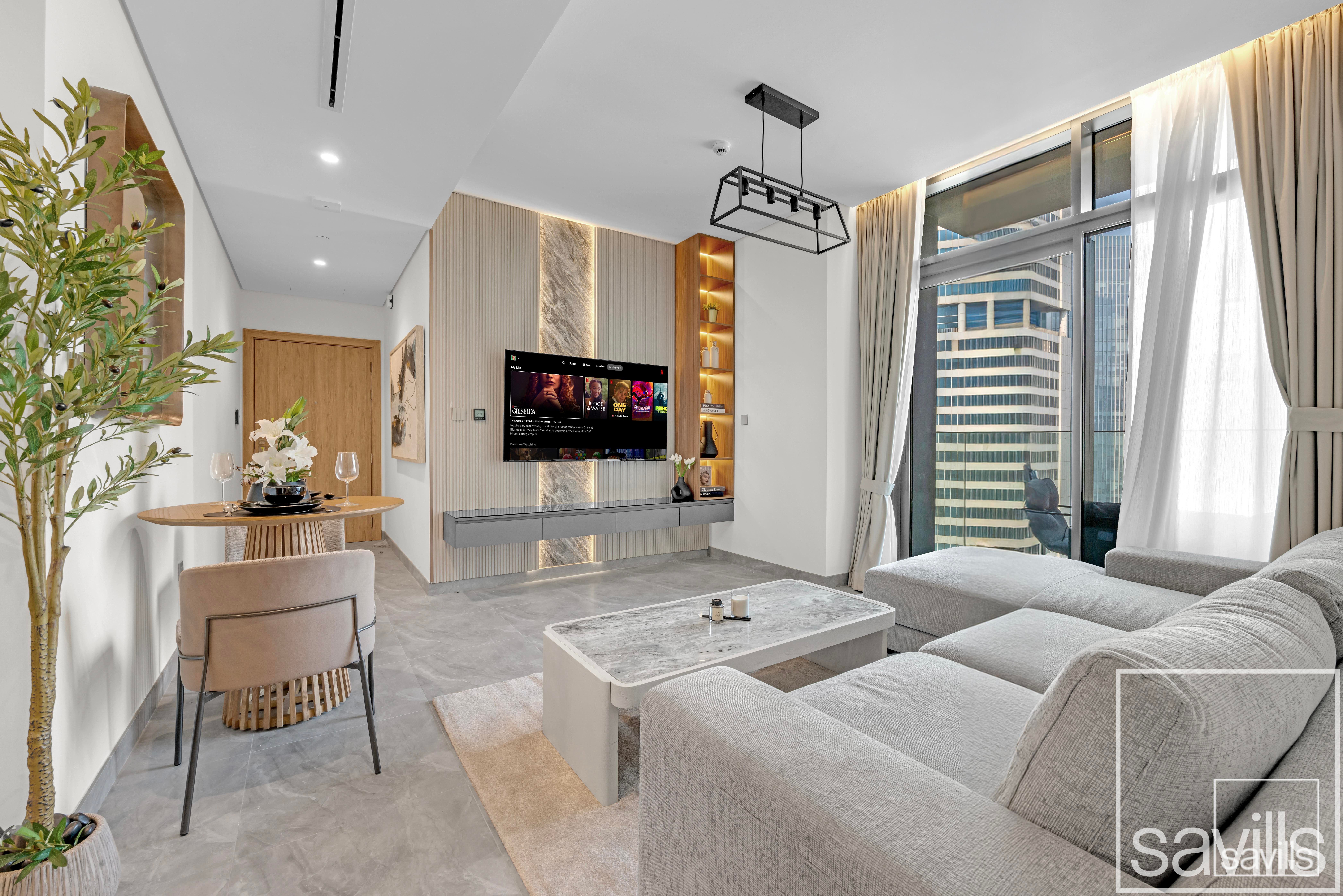Partial Burj View | High Floor | Fully Furnished