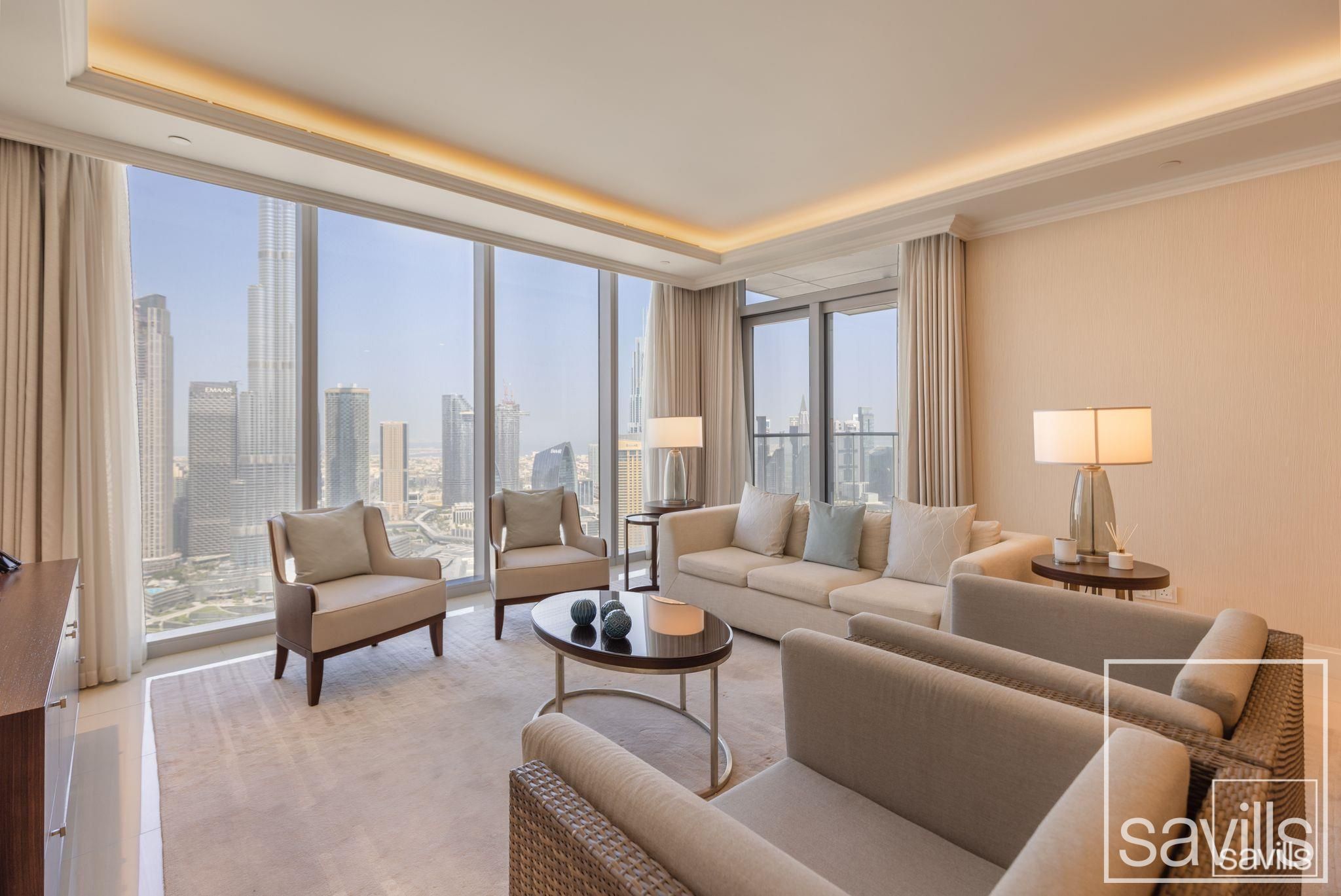 Full Burj Khalifa View / Tower 3 / Available