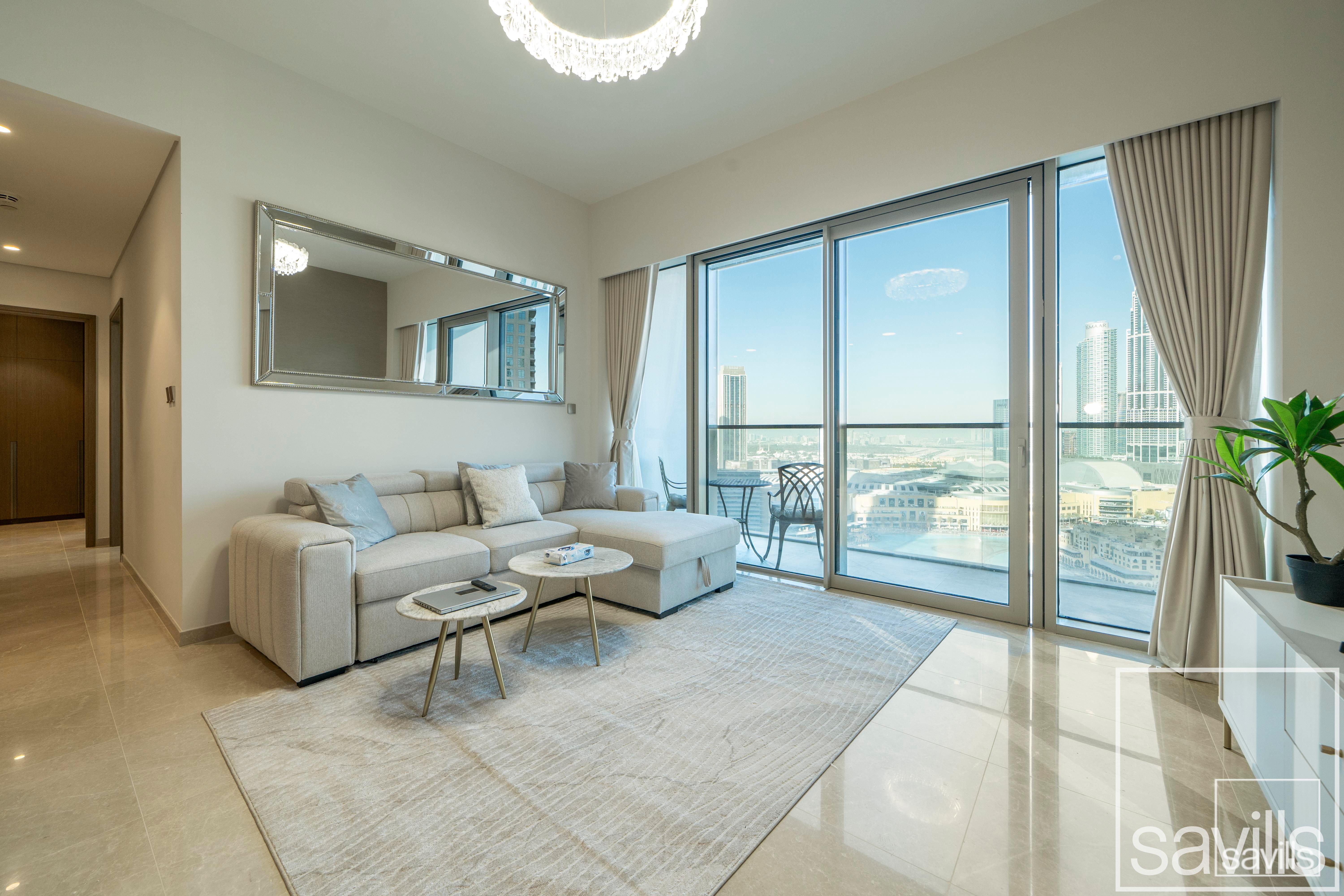 Furnished | Burj Khalifa and Fountain View | Prime
