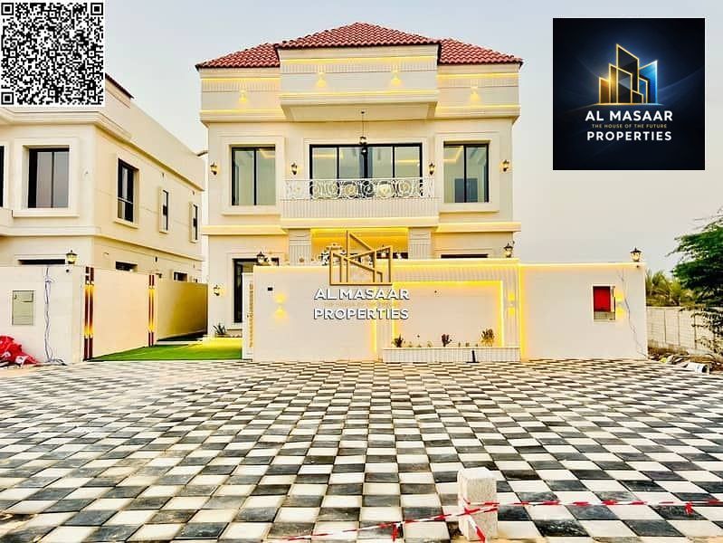 Classic villa, miniature palace with a rooftop terrace, located in Al-Amirah area on a main street. Super deluxe finishing. Freehold ownership for all