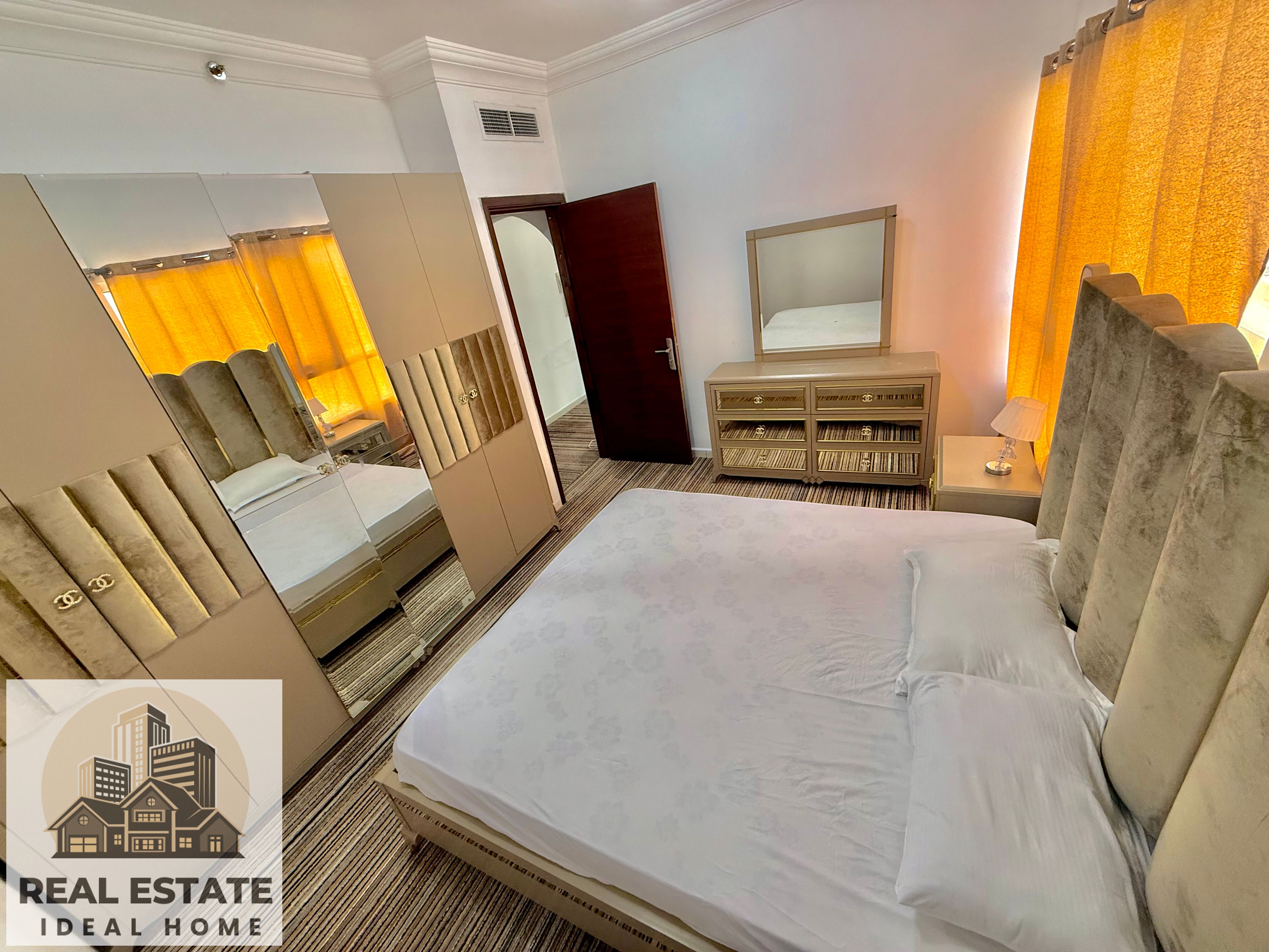 1BHK LUXURY FURNISH // OPOSITE OF CORNISH MAJAZ 1 With water fountain view // FAMILY BUILDING JUST Rent pr month 3900