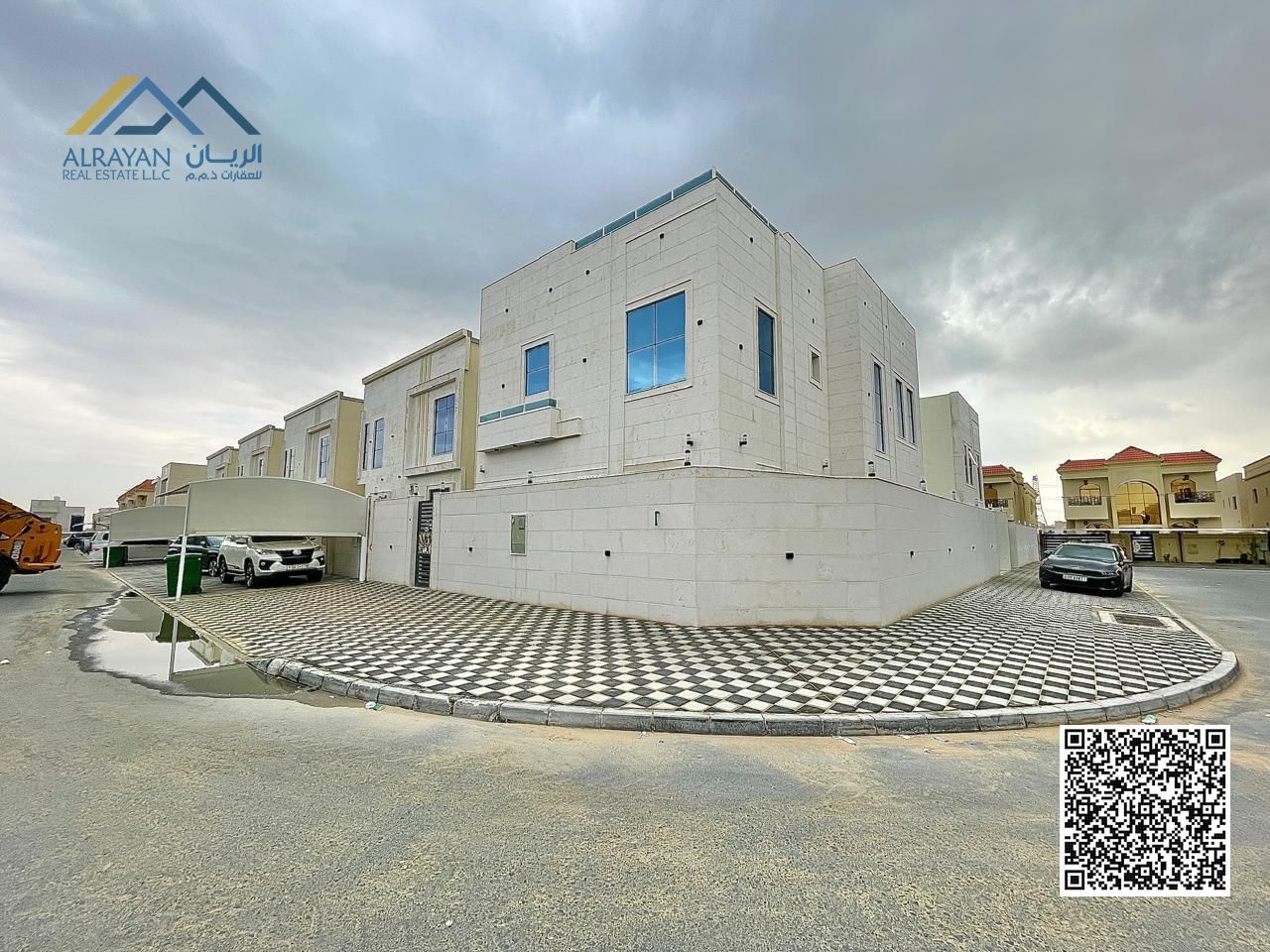 A unique residential opportunity for rent in Al Yasmin area Corner villa for rent – 2 floors – in a vibrant area with enchanting natural views