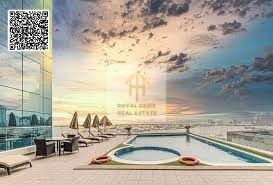 Fully Furnished 2 BHK Apartment with Sea View in Oasis Tower With Gym, Swimming Pool and Parking