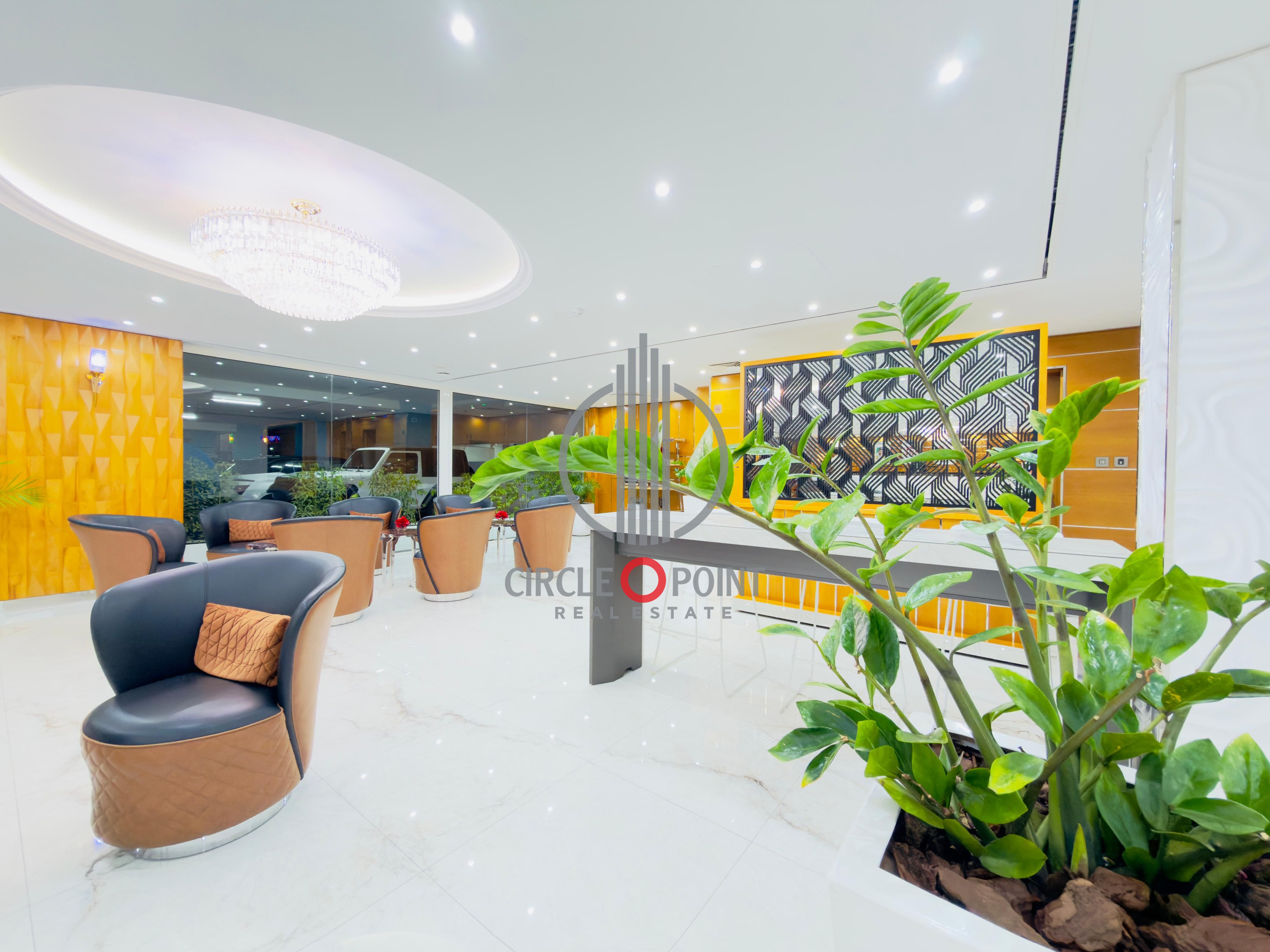 Full Furnished. . !! Dewa Free Studio with Balcony, Five Star Amenities 1-Year Contract