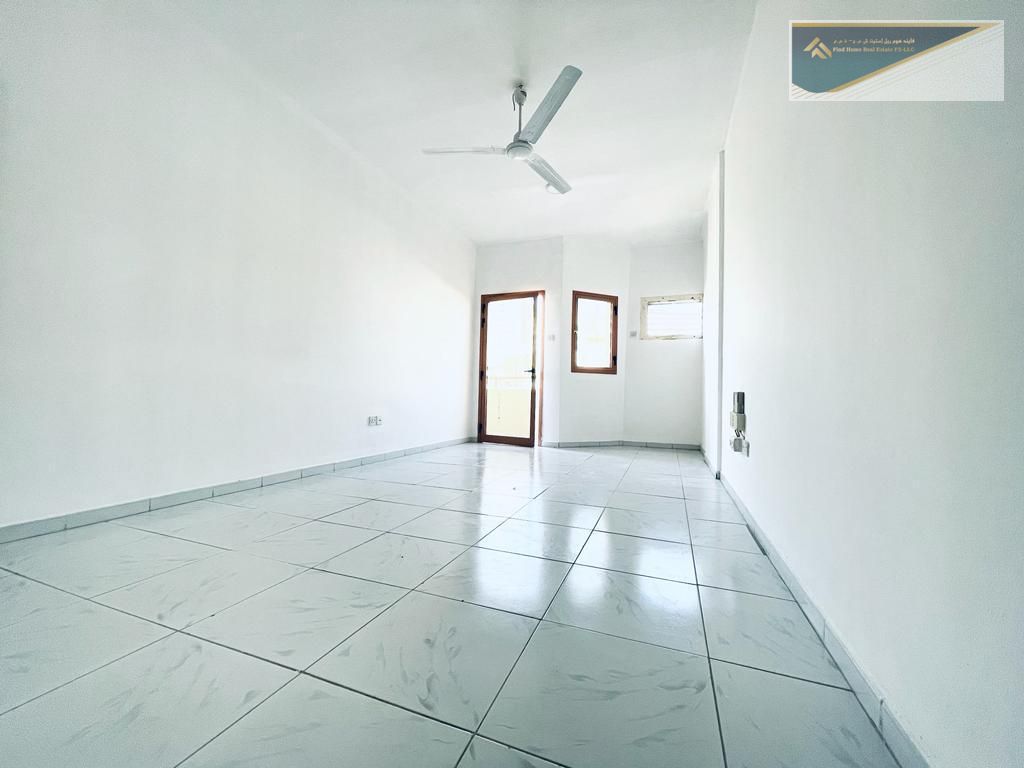 HOT OFFER !! Cheapest rent 1BHK APARTMENTWITH BALCONY FAMILY BILDING JUST 27k AL QASIMIA