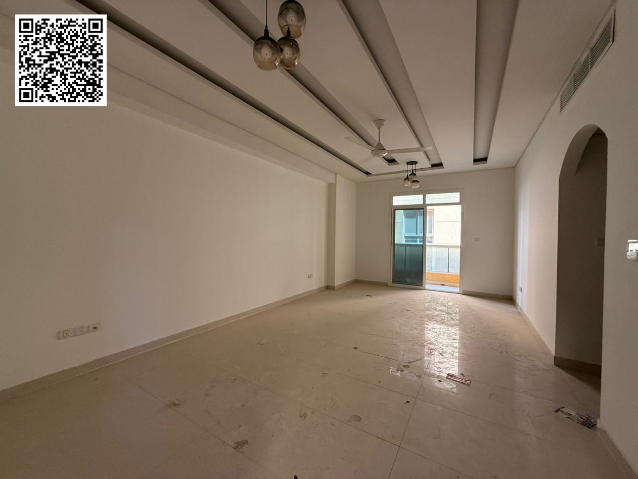 Largest two-bedroom apartment with a living room, , for annual rent in Al Muwaihat 3, Ajman,prime location directly on Mohammed Bin Zayed Road.