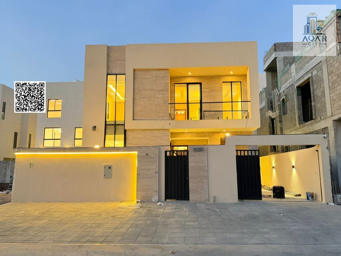 **A strategic location near all services Distinctive location, modern villa, central air conditioning, including registration and ownership fees, opposite Al Hamidiya Park High-quality finishing, negotiable, and a spacious area **Easy access to ma