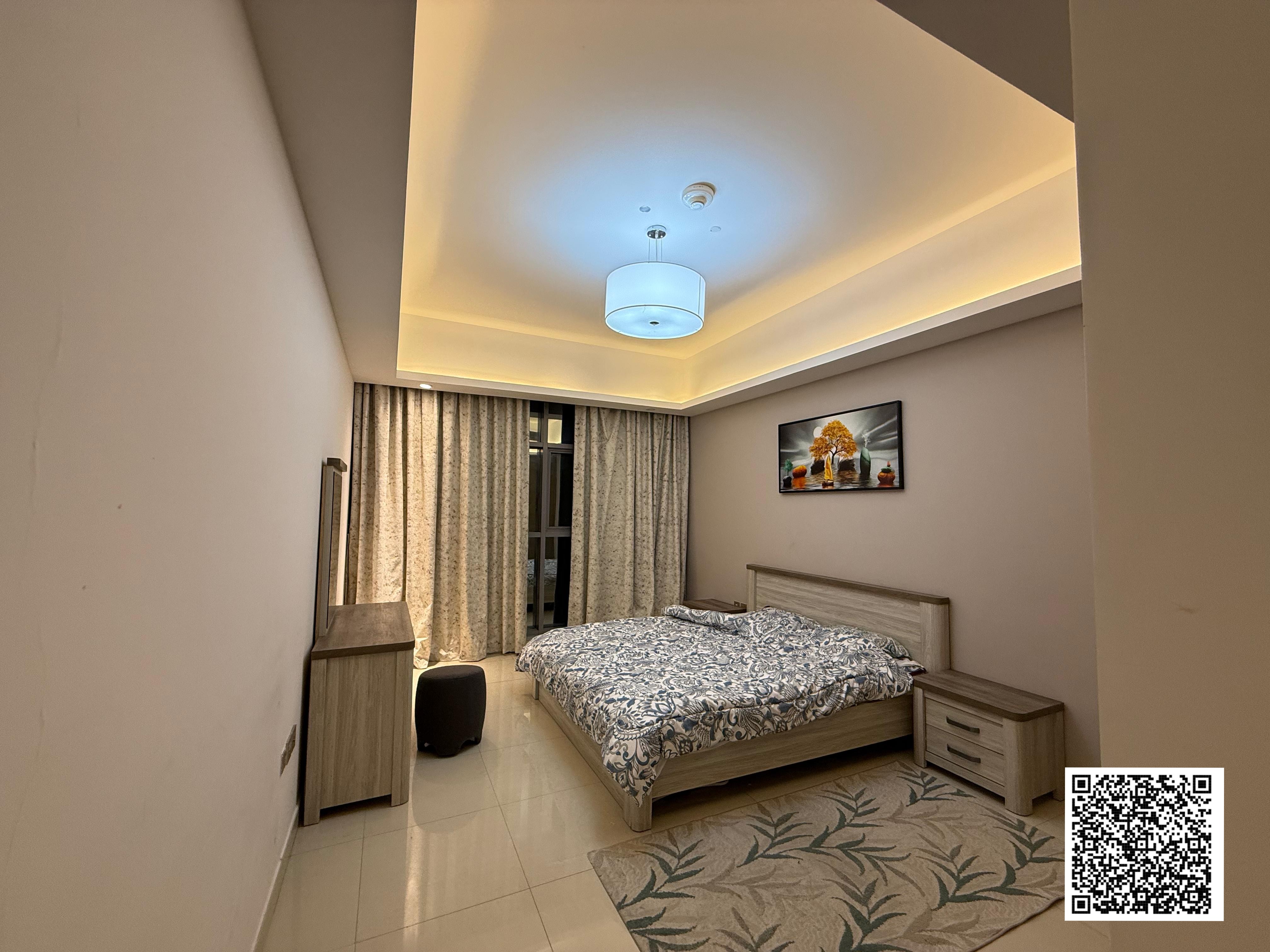 Furnished 1BHK with Parking Gulfa Tower Al Rashidiya 1