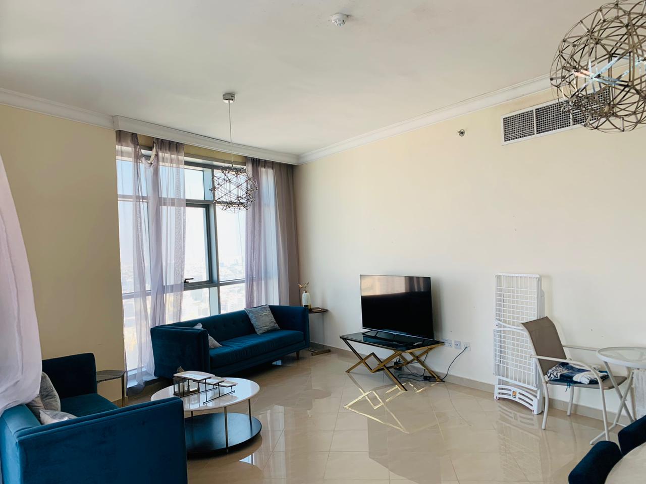 2 master bedrooms apartment in The Residence Towers Ajman, sea and city view, 3 baths, private parking, for sale 1,400,000 AED