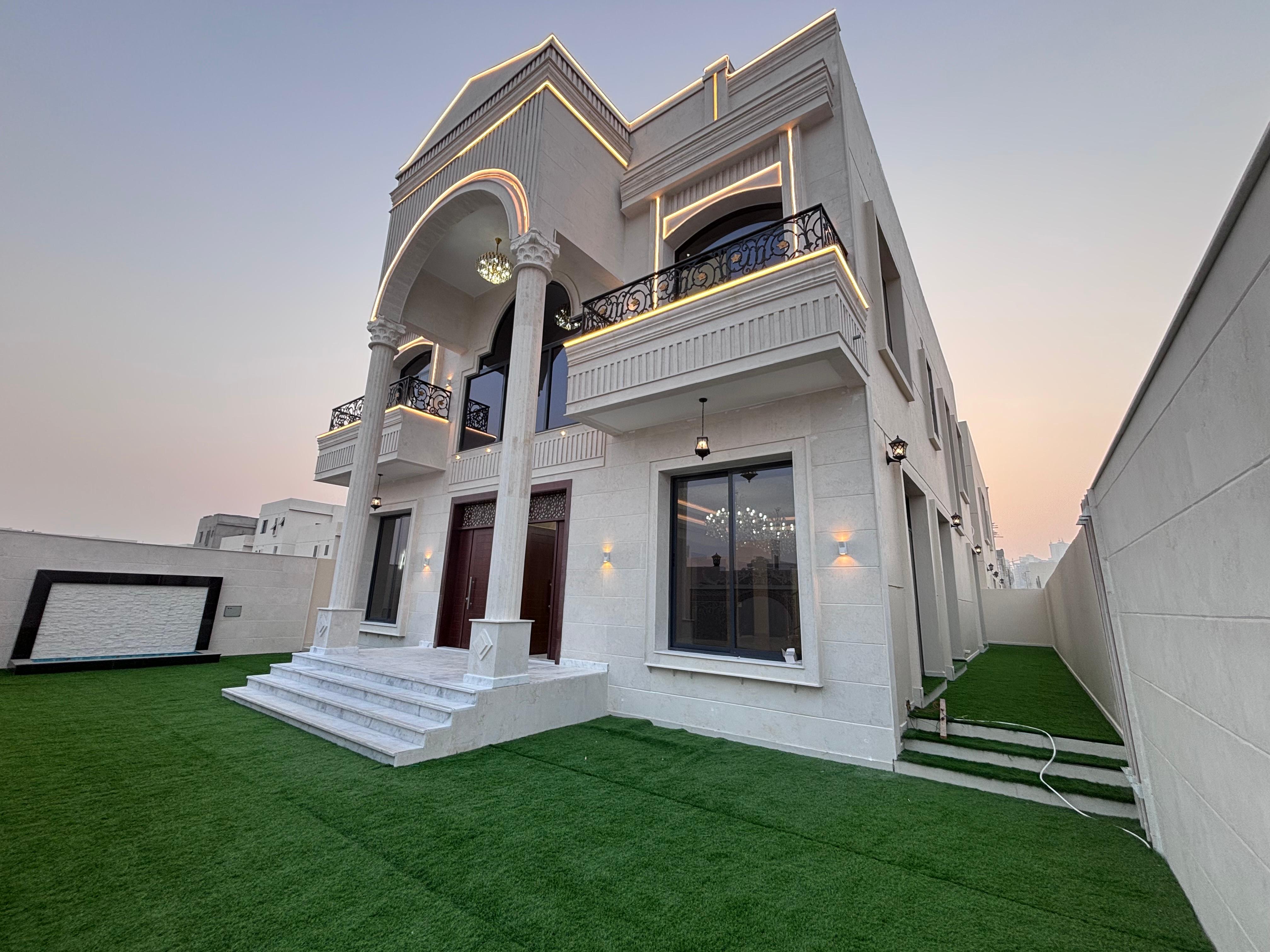 5 master bedroom villa in Al Helio 2, majlis, large hall, modern kitchen, maid room, G+1+roof, 2,500,000 AED including registration