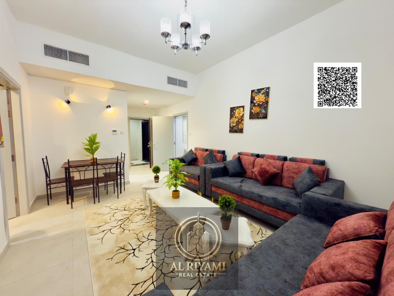 New furnished one-bedroom apartment for rent in Ajman Corniche