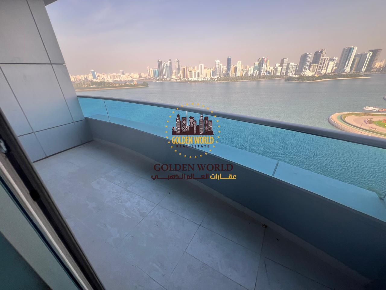 Spacious 3BR + 2 Living Rooms Apartment with Full Sea View for Rent in Al Majaz 3, Sharjah | Prime Location & Amenities
