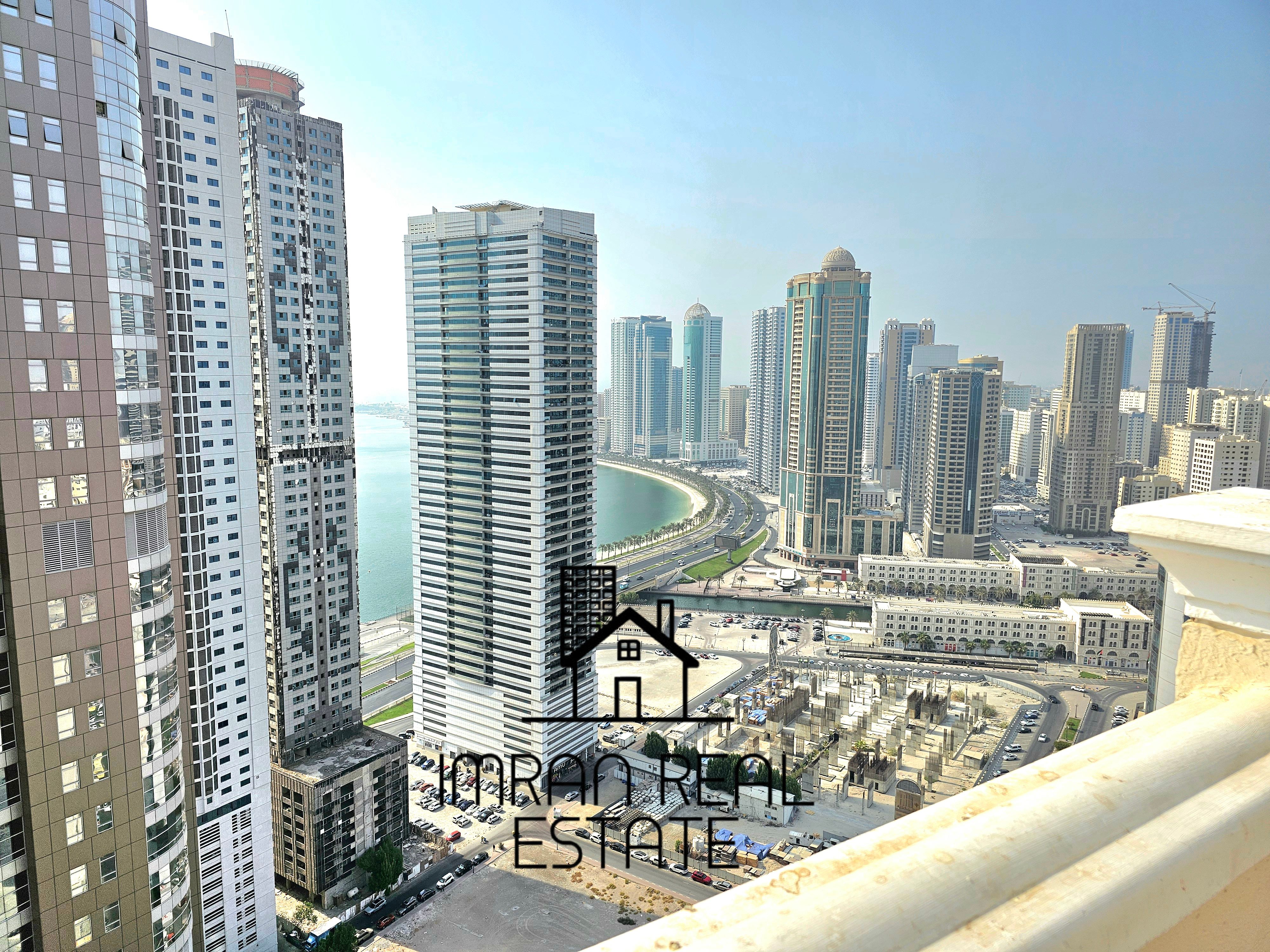 ** LUXURIOUS SEAFRONT 2BHK WITH MAIDROOM WARDROBE GYM POOL BALCONY COVERED PARKING **