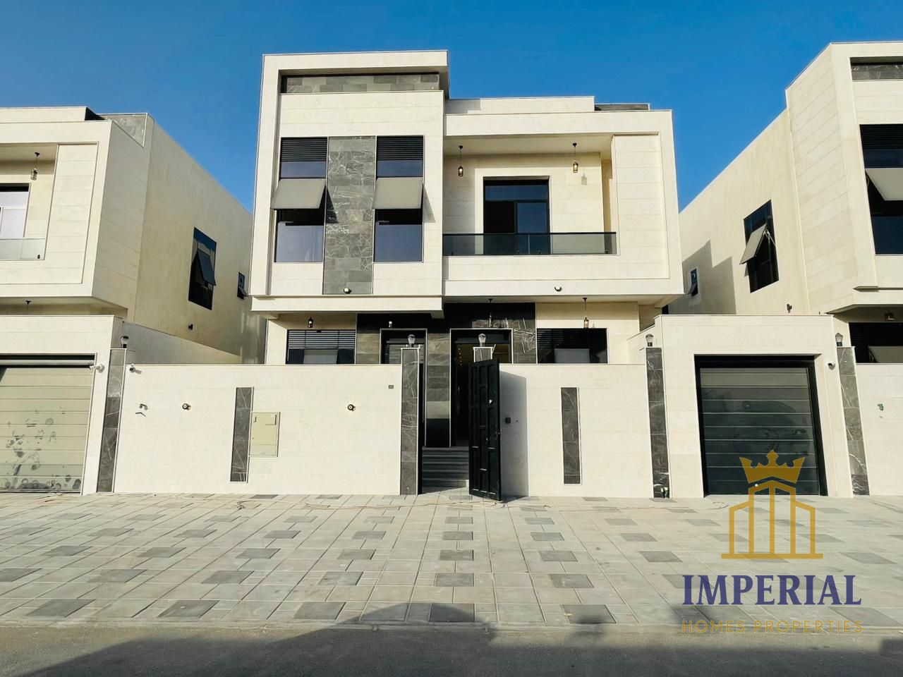 First occupancy villa in Al Bahia, 5 master bedrooms with central air conditioning and modern design