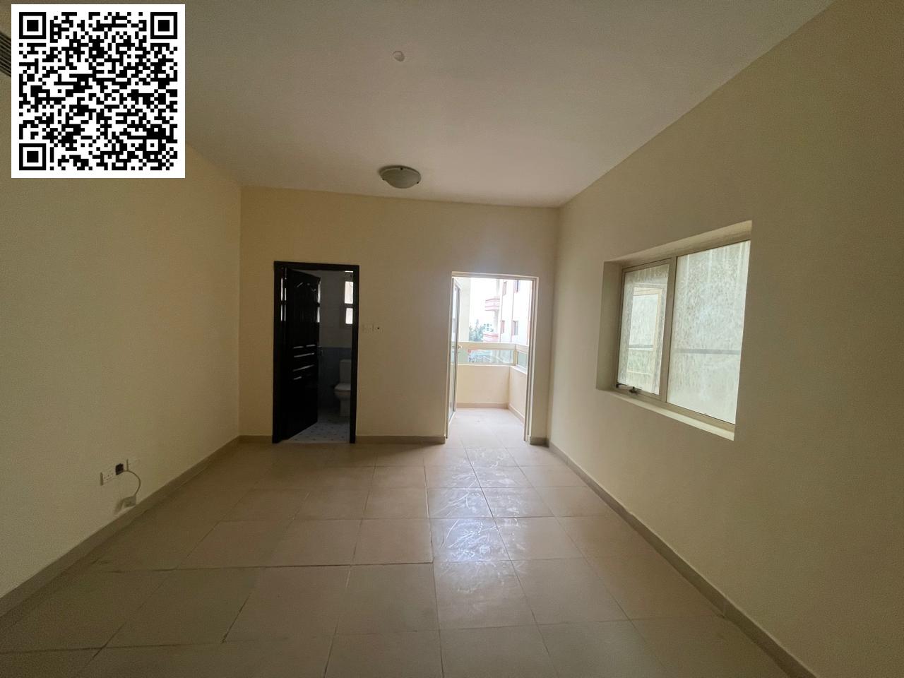 3-bedroom apartment with a living room for annual rent on King Faisal Street in Ajman. 3 bathrooms, master bedroom with balcony. Prime location. AED 4
